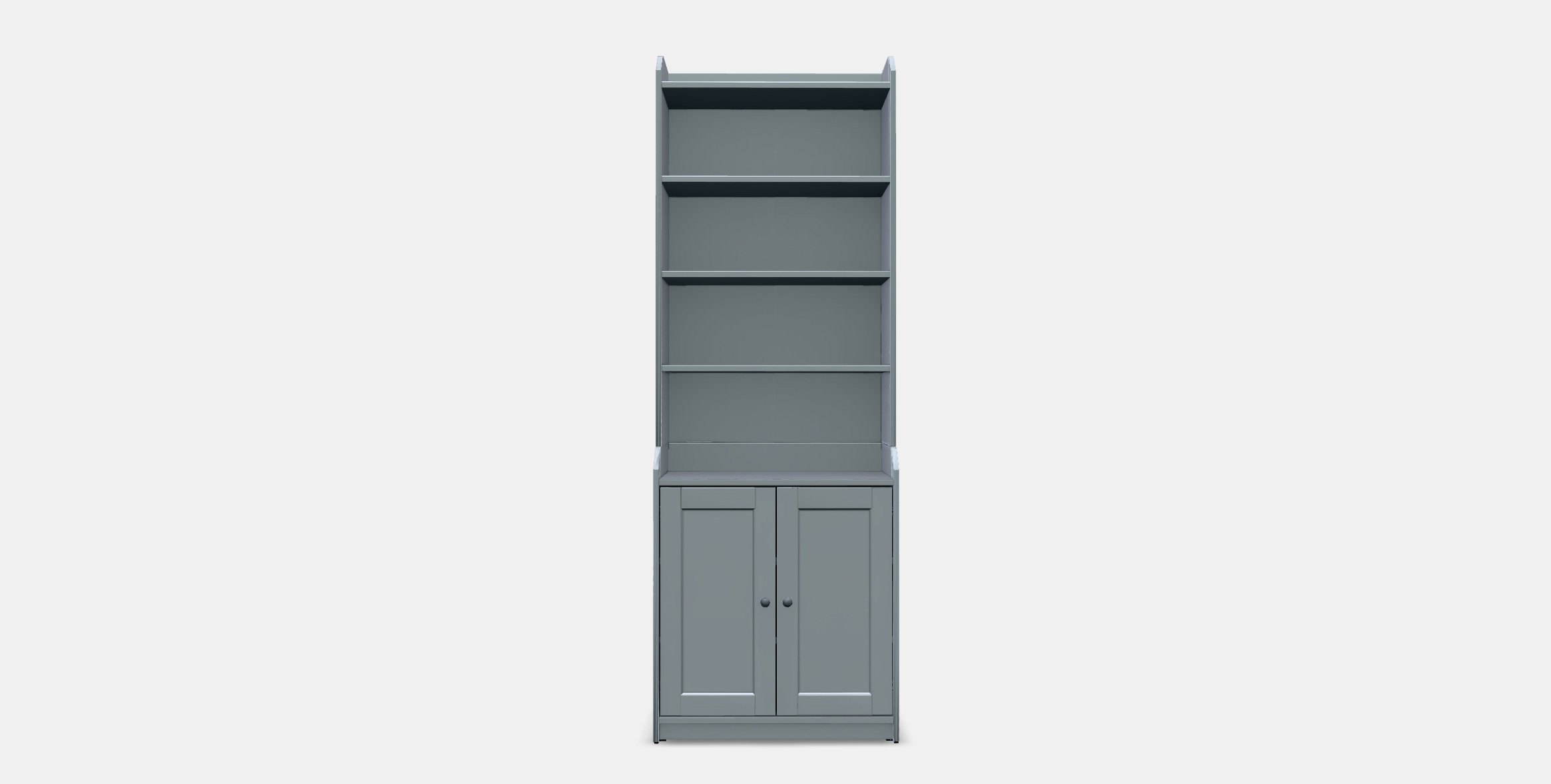 HAUGA High cabinet with 2 doors 1 Low-poly 3D model_9