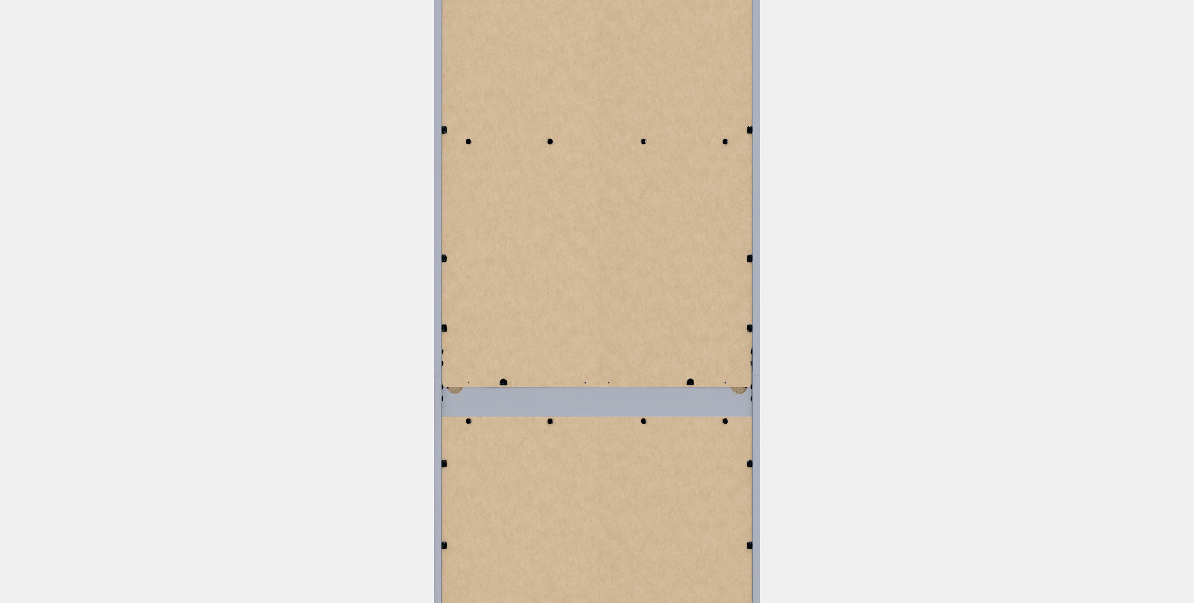 HAUGA High cabinet with 2 doors 1 Low-poly 3D model_16