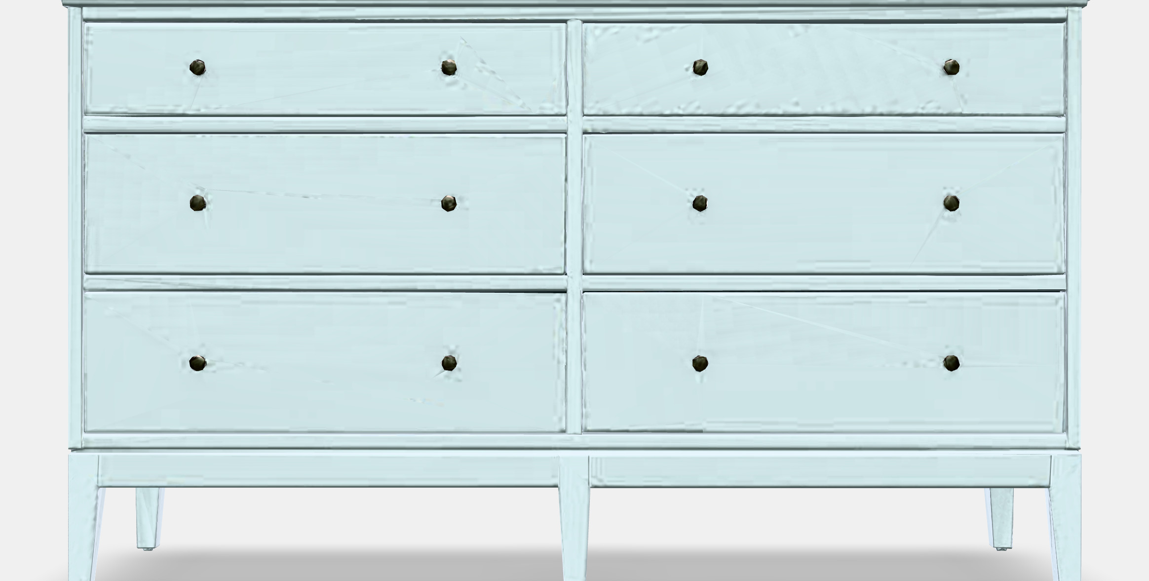 IDANAS Chest of 6 drawers Low-poly 3D model_12