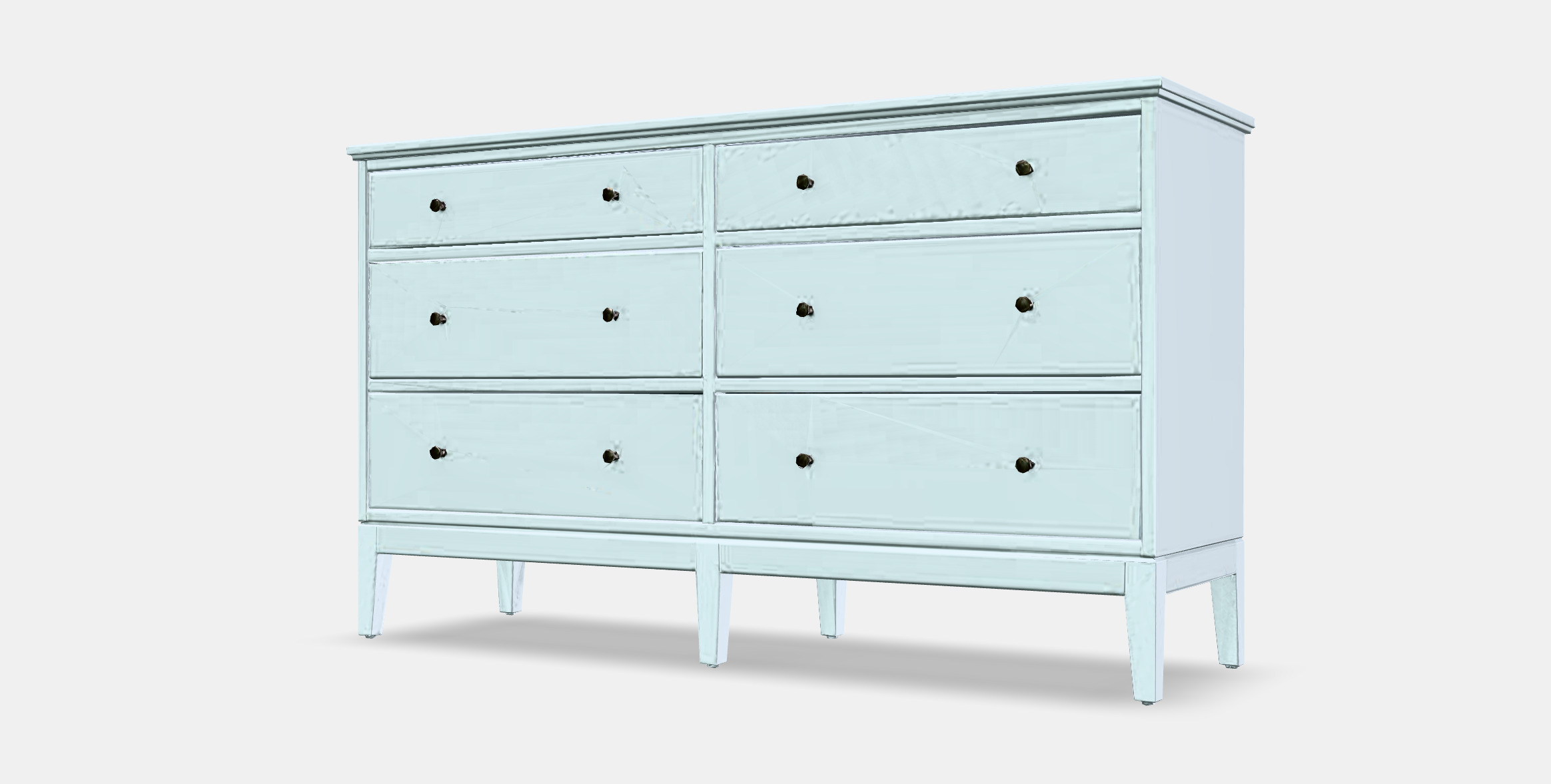IDANAS Chest of 6 drawers Low-poly 3D model_13