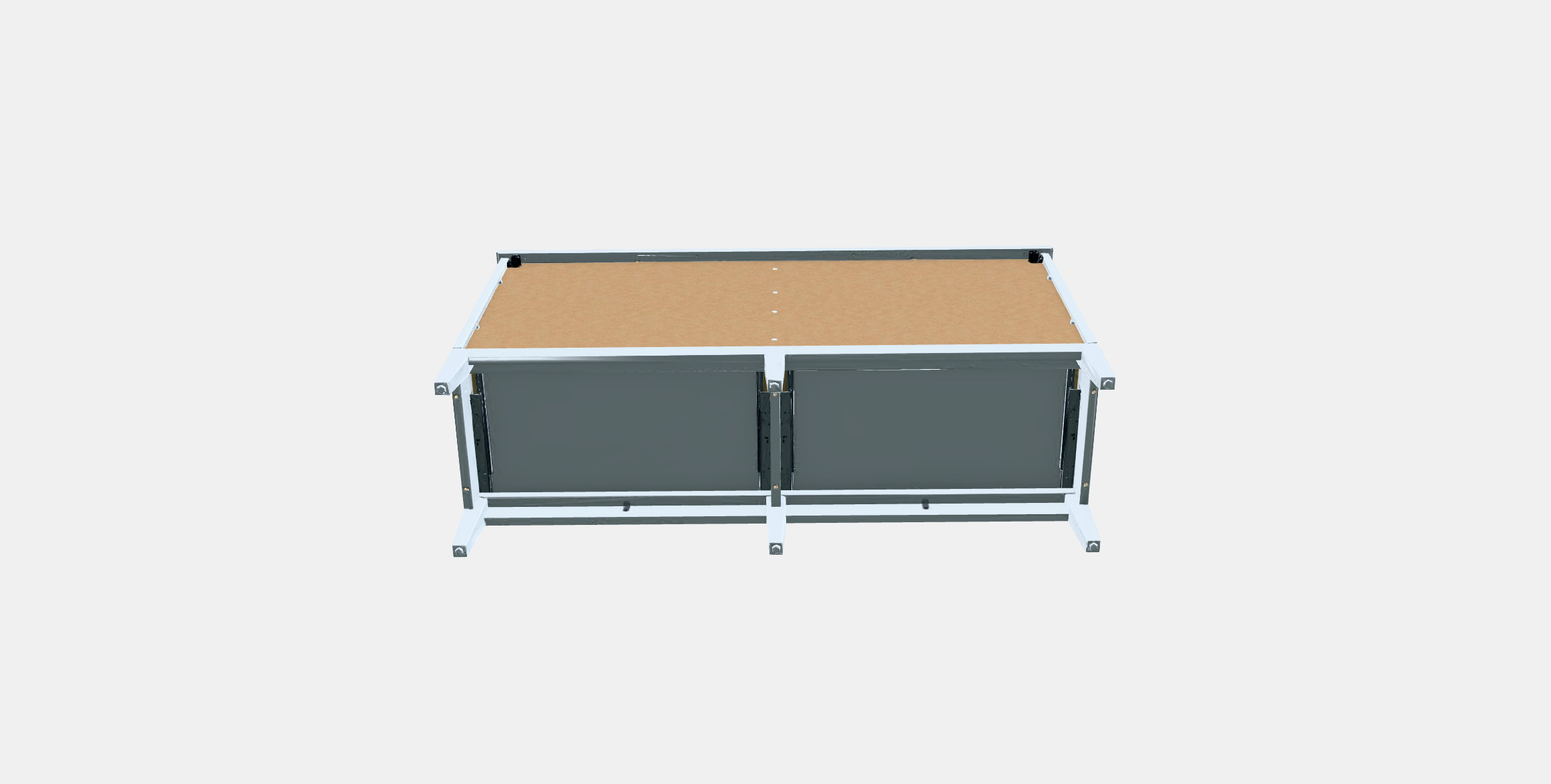 IDANAS Chest of 6 drawers Low-poly 3D model_6