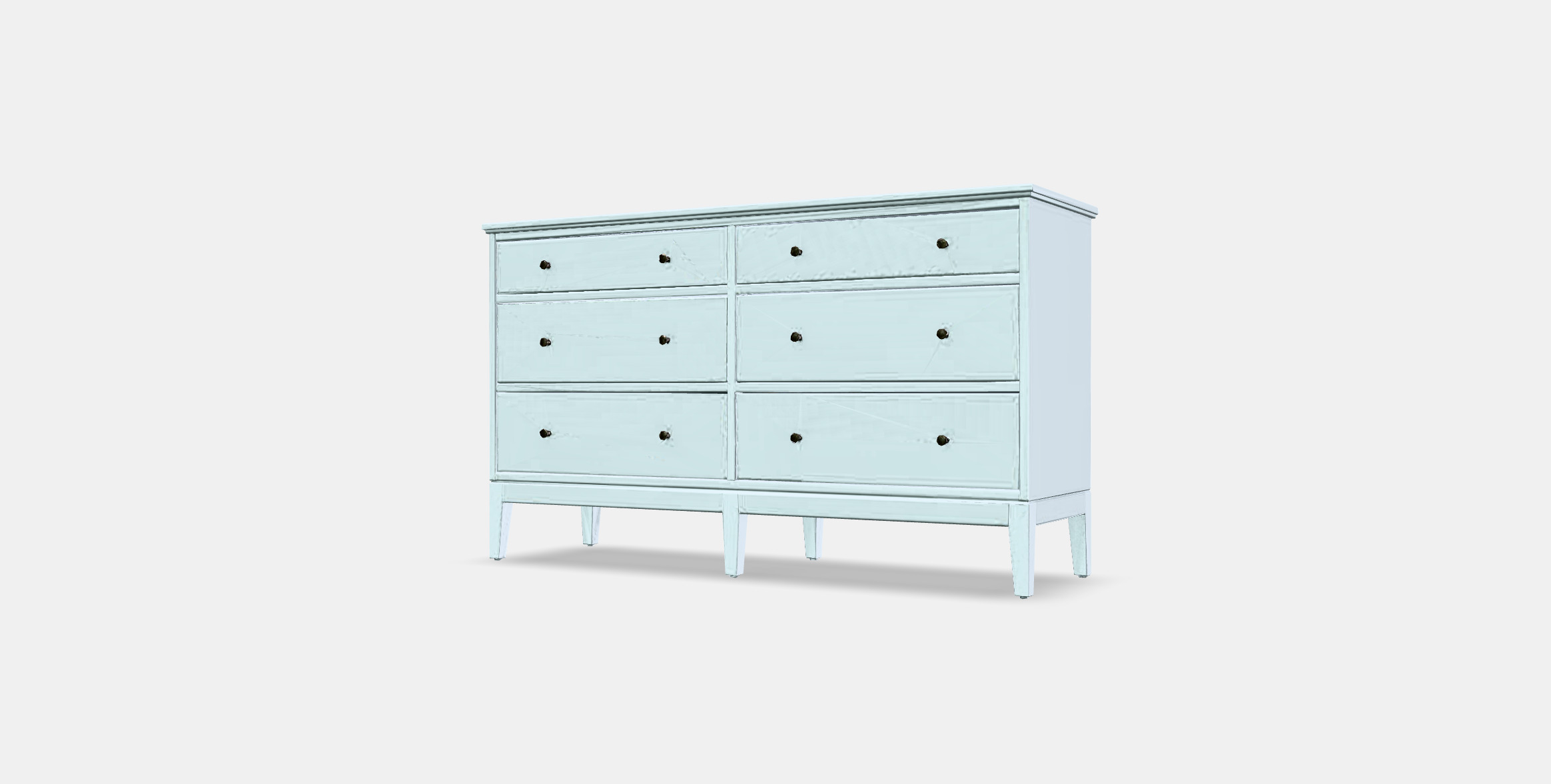 IDANAS Chest of 6 drawers Low-poly 3D model_11