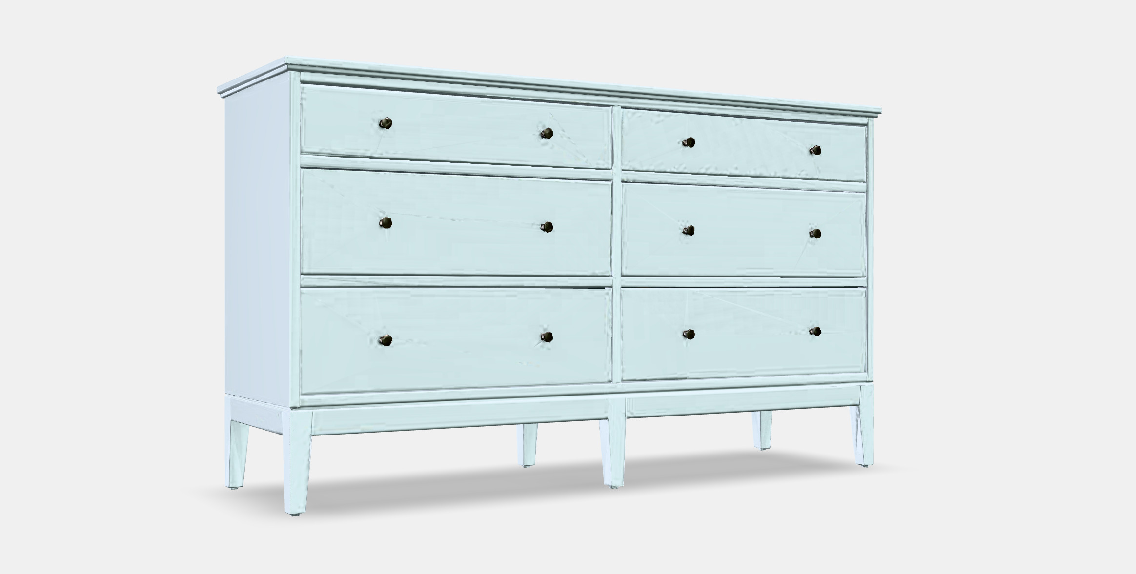IDANAS Chest of 6 drawers Low-poly 3D model_8