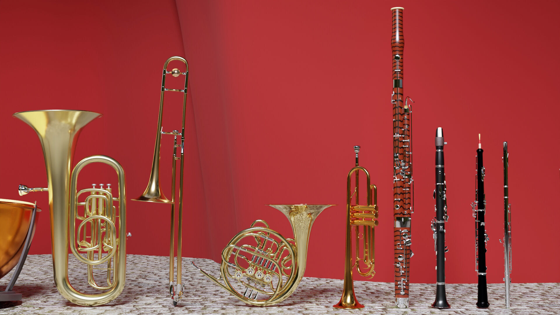 Symphonic ORCHESTRAL Instruments SET 3D model_4