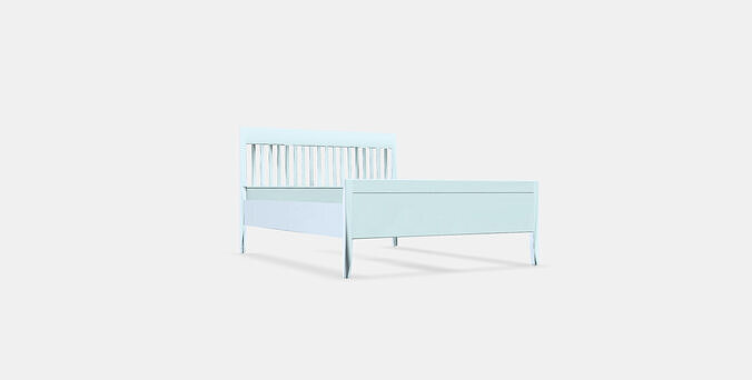 IDANAS Bed frame 2 Low-poly 3D model