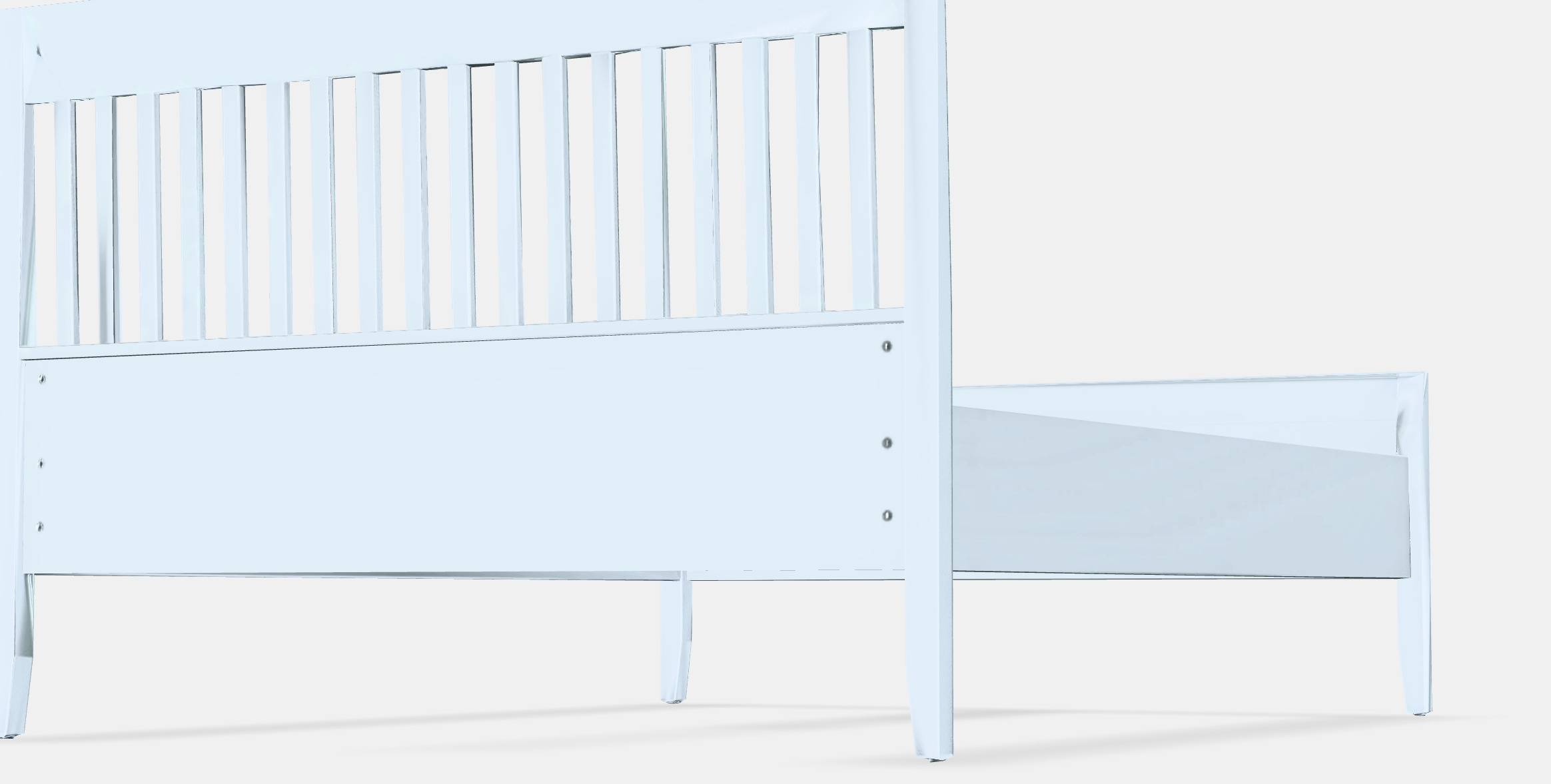 IDANAS Bed frame 2 Low-poly 3D model_8