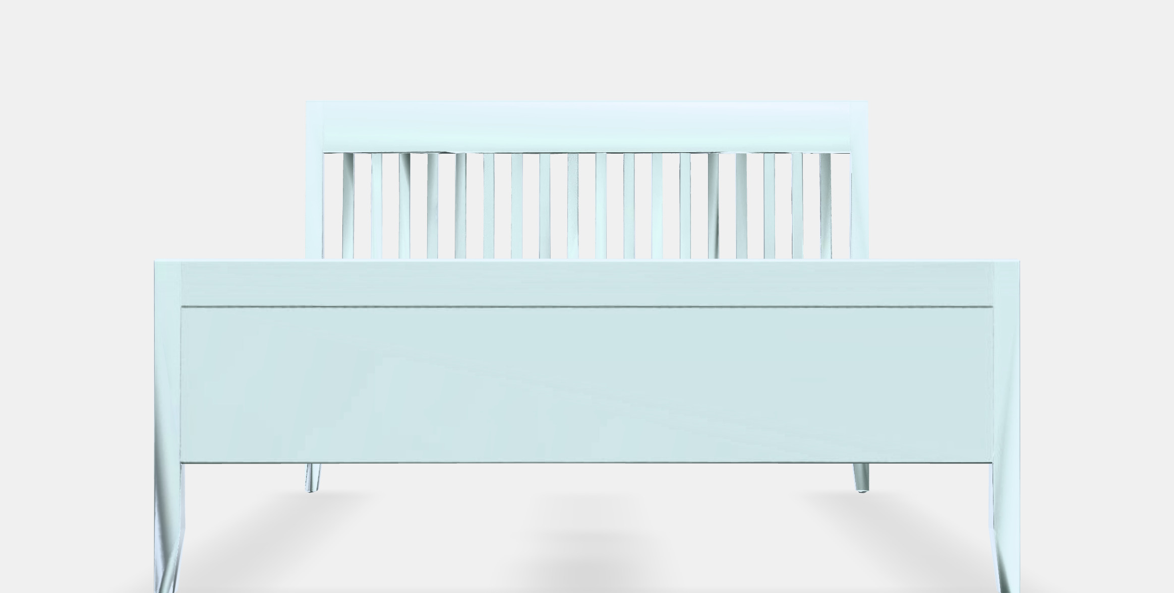 IDANAS Bed frame 2 Low-poly 3D model_11