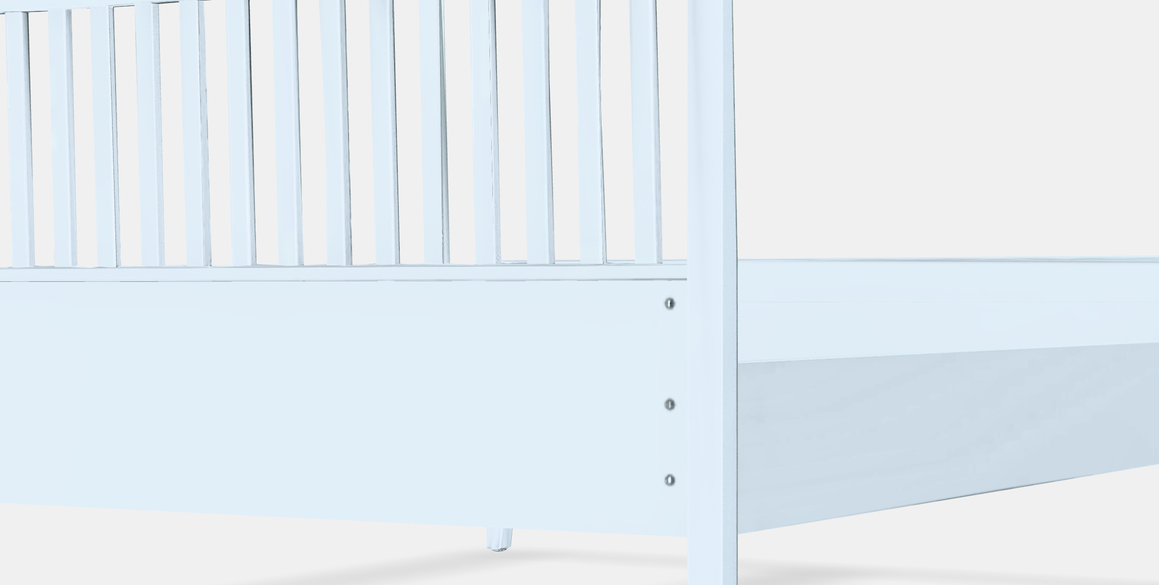 IDANAS Bed frame 2 Low-poly 3D model_4