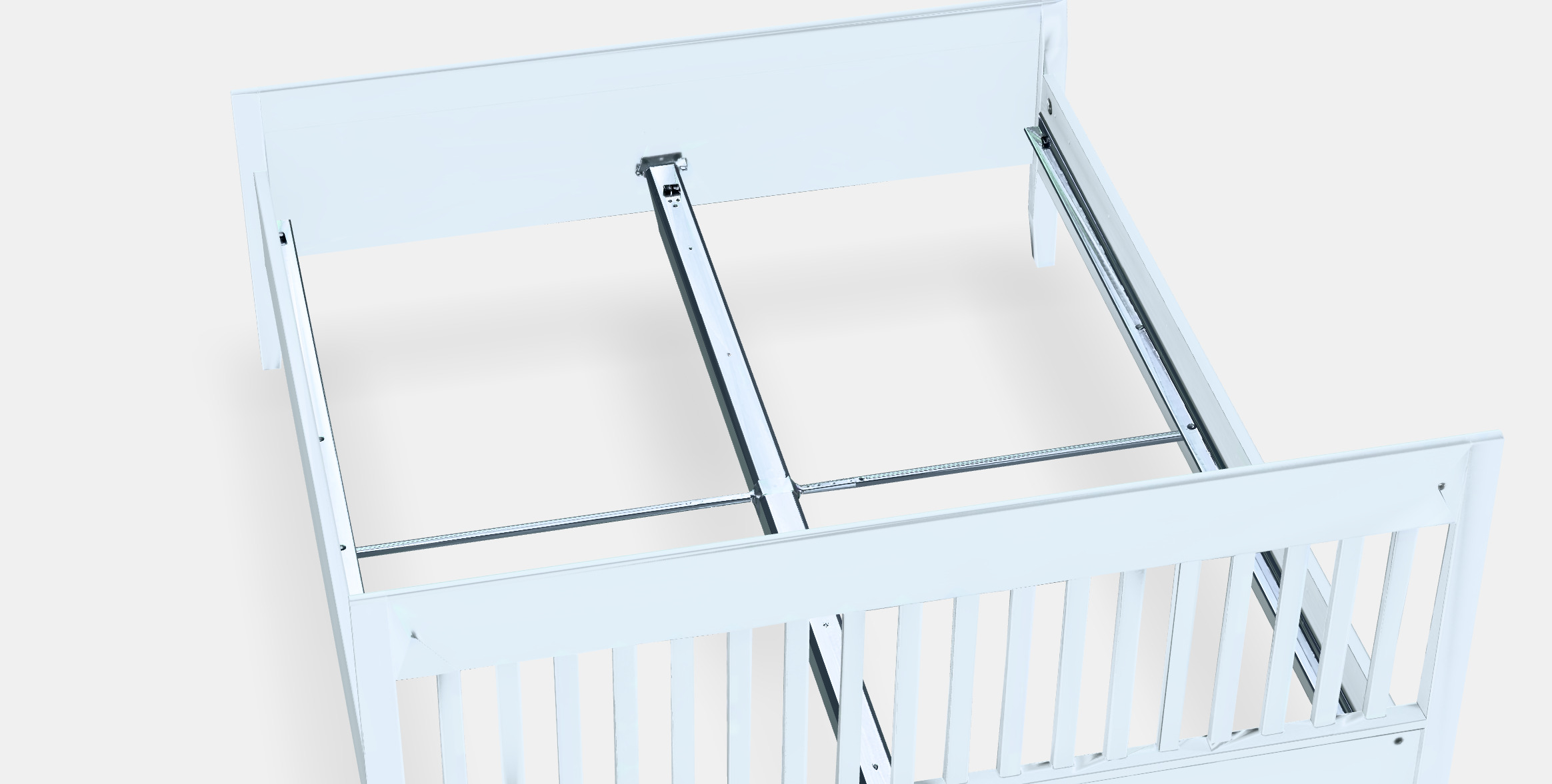 IDANAS Bed frame 2 Low-poly 3D model_15