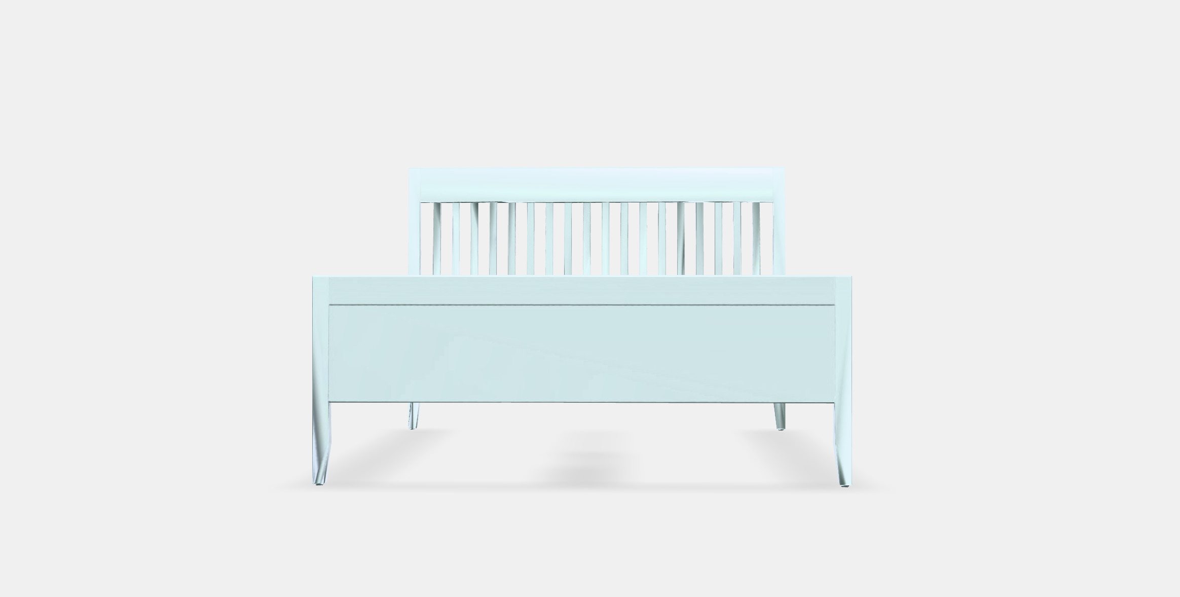 IDANAS Bed frame 2 Low-poly 3D model_10