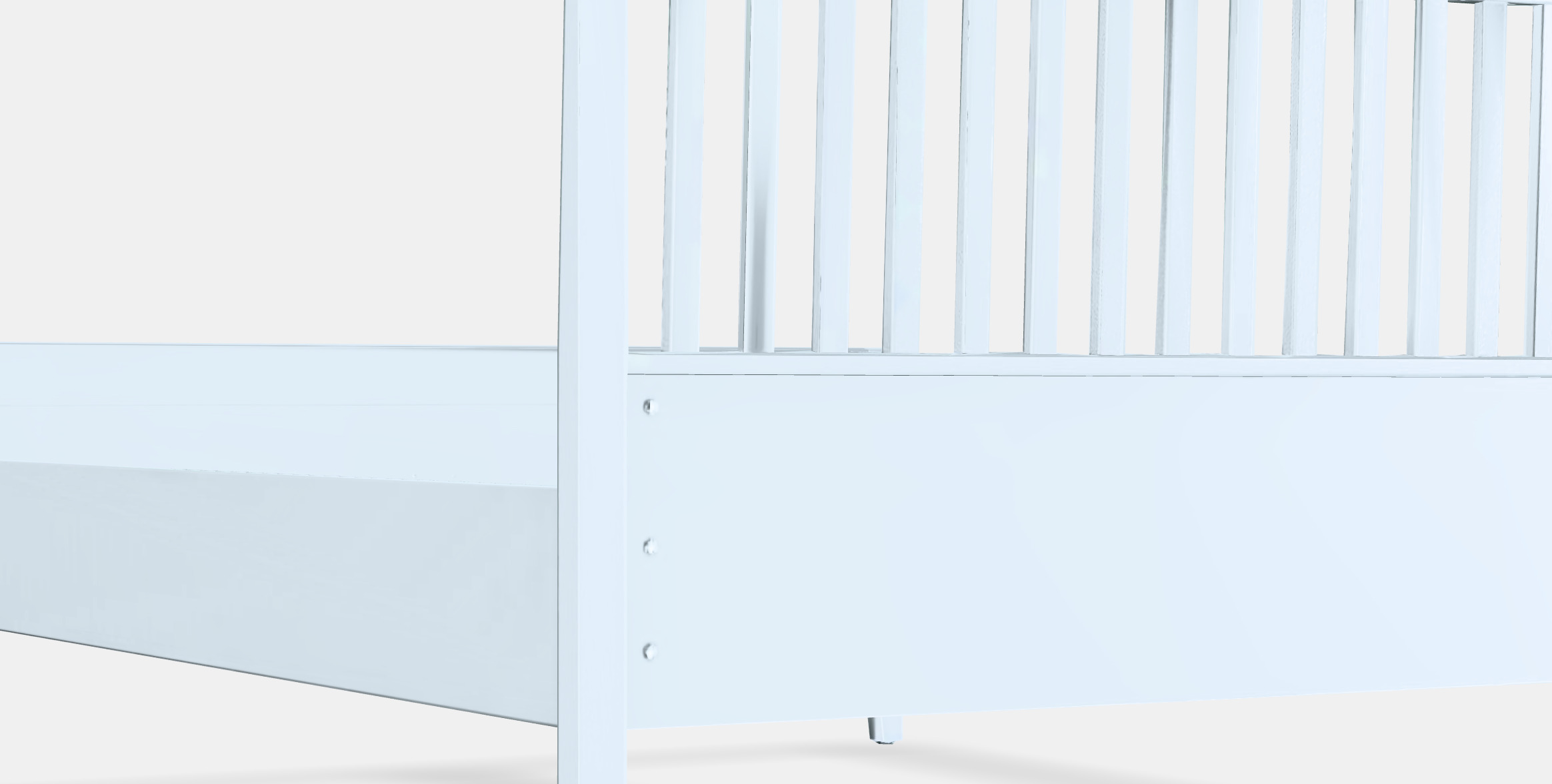 IDANAS Bed frame 2 Low-poly 3D model_2