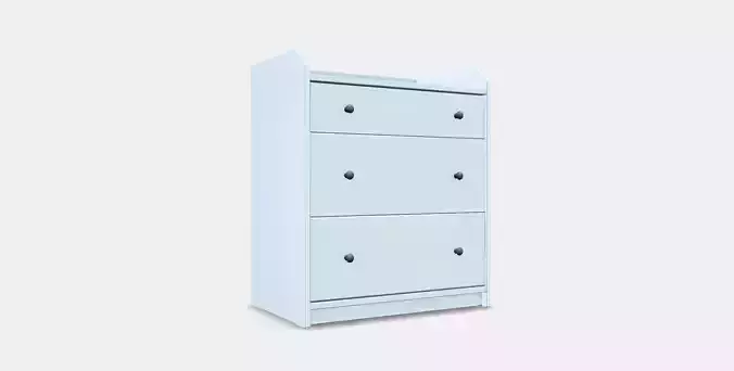 HAUGA Chest of 3 drawers