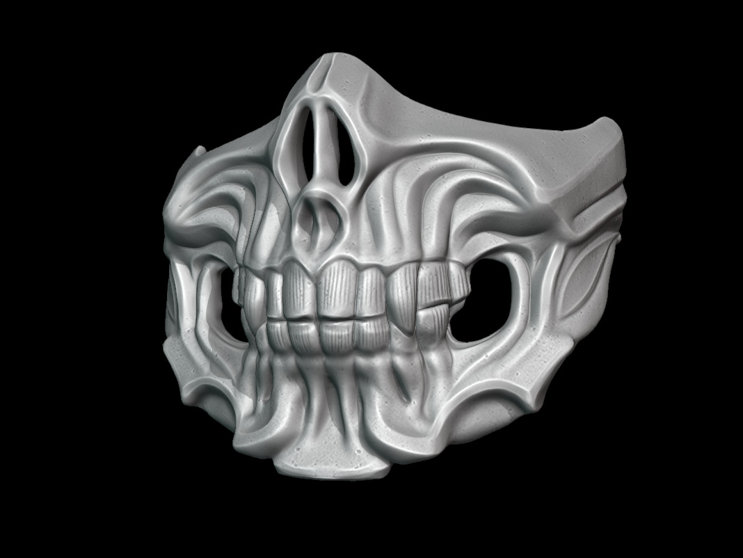Skull Mask for 3d Print 3D print model_1