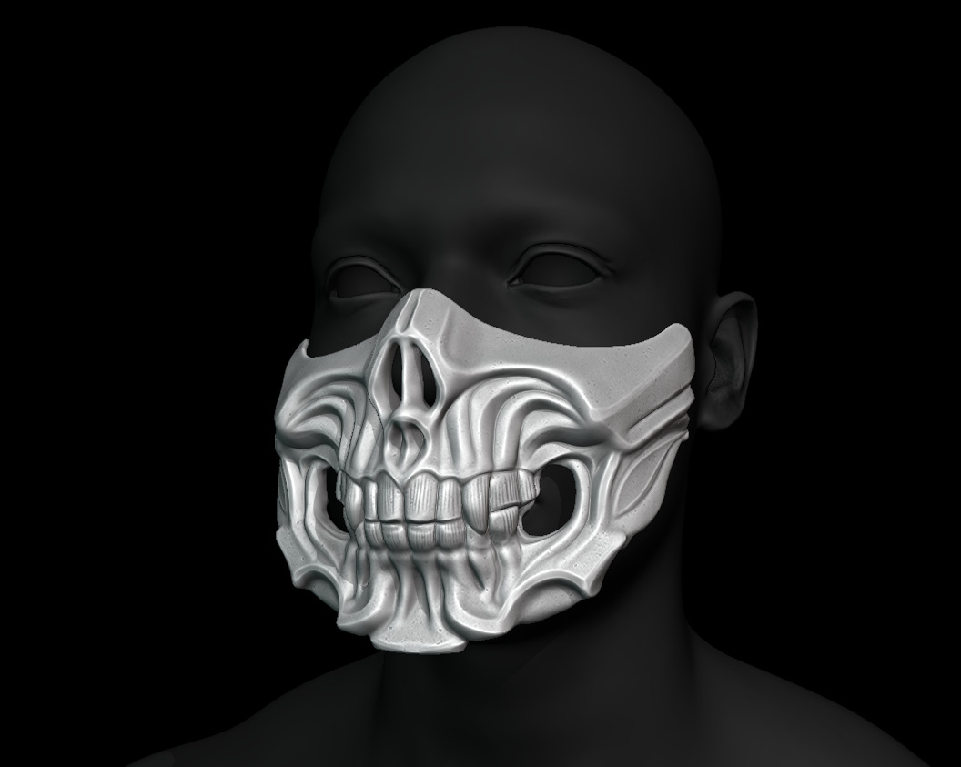Skull Mask for 3d Print 3D print model_2