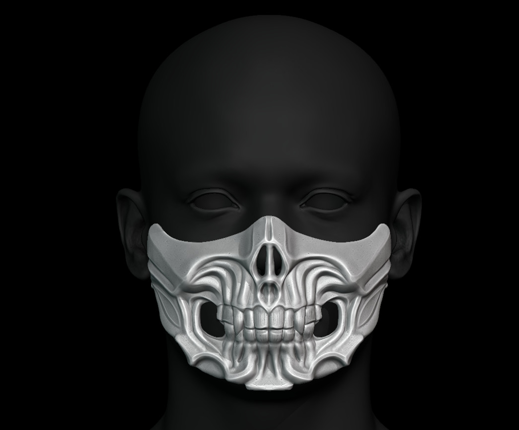 Skull Mask for 3d Print 3D print model_3