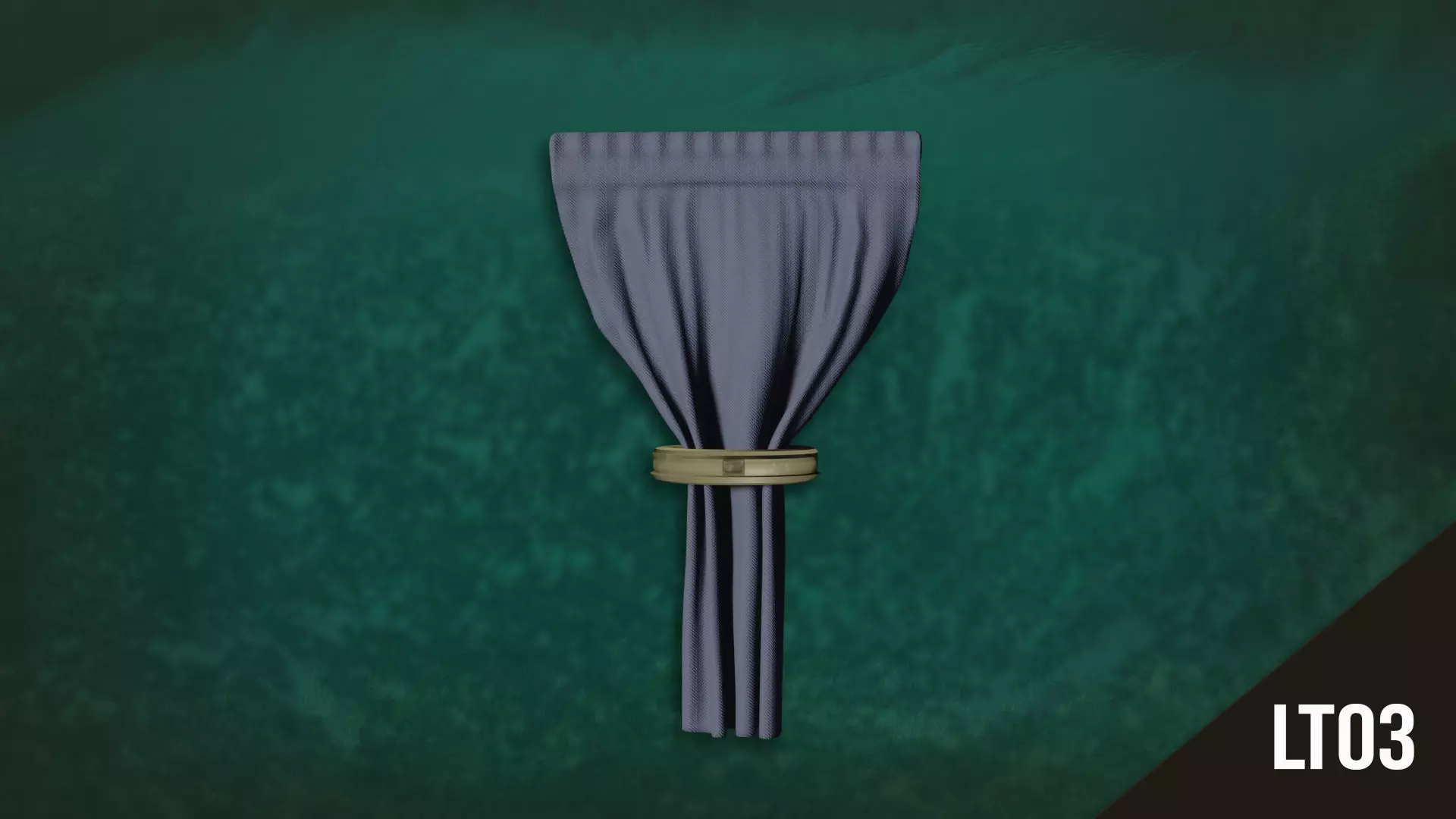 Deco CurtainsLong T03 - Single Fabric Sunblind Free 3D model