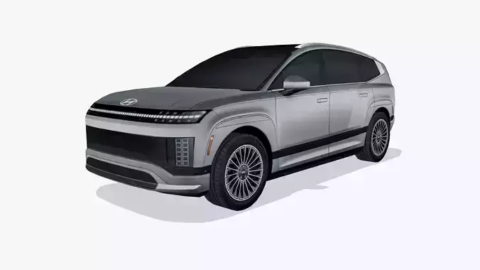 Hyundai Ioniq 9 2026 Low-poly 3D model