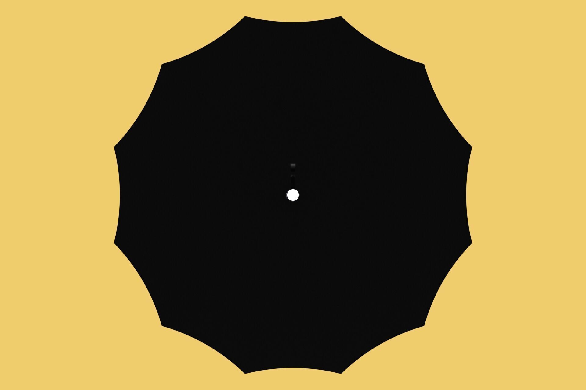 SAFETY UMBRELLA SELF DEFENSE FINGER HOLE GRIP FLASHLIGHT TORCH 3D model_3