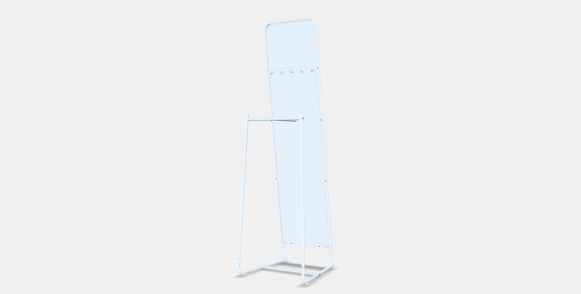 KNAPPER Standing mirror Low-poly 3D model_5