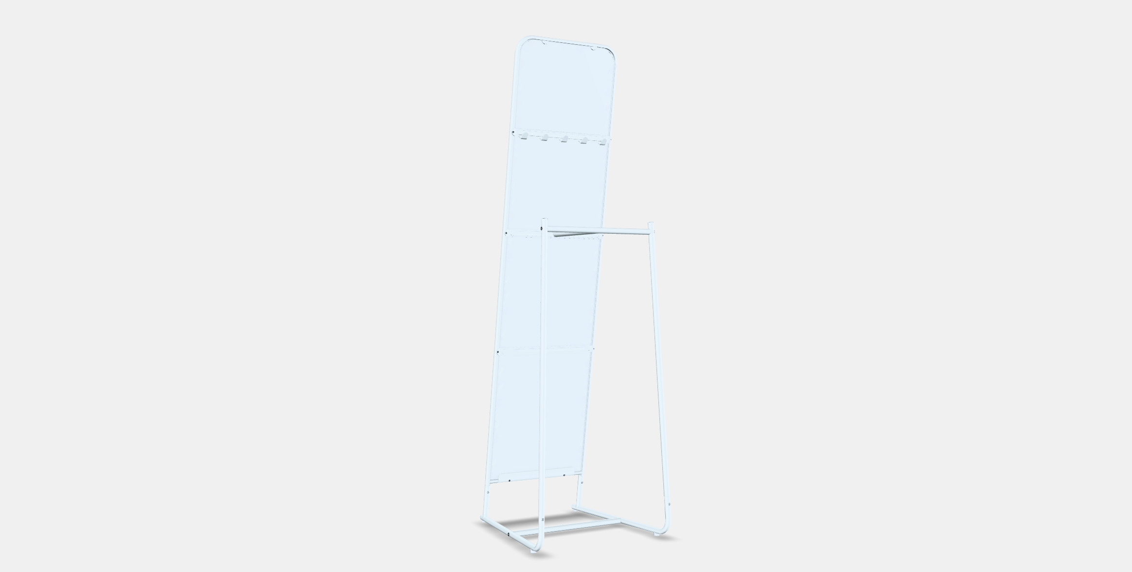 KNAPPER Standing mirror Low-poly 3D model_16