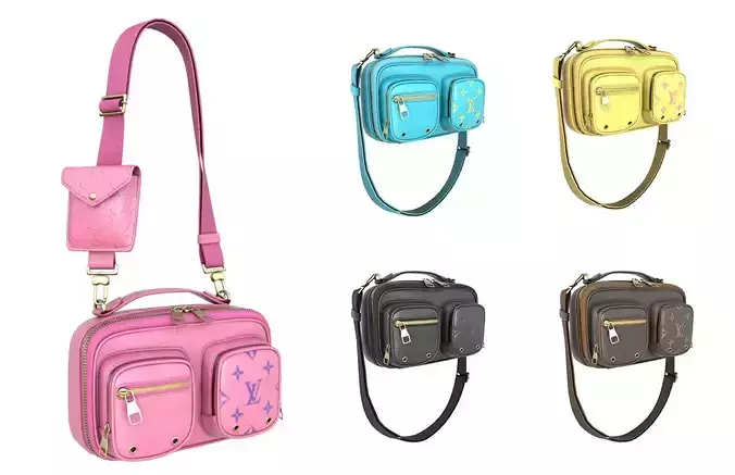 Louis Vuitton Embossed Monogram Utility Crossbody Bag