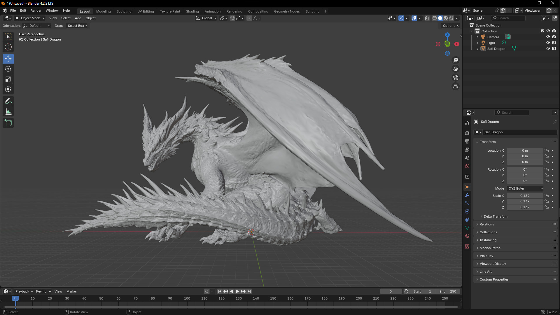 Monster Hunter Dragon Safi jiiva  3D Model 3D model_4