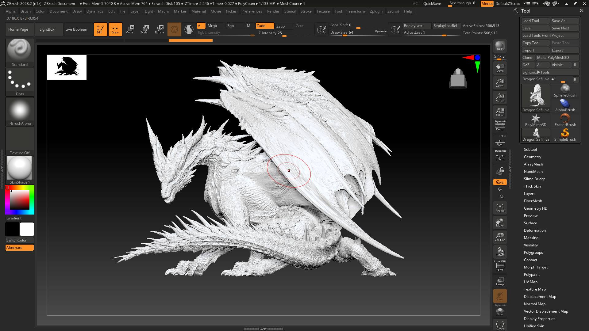 Monster Hunter Dragon Safi jiiva  3D Model 3D model_7
