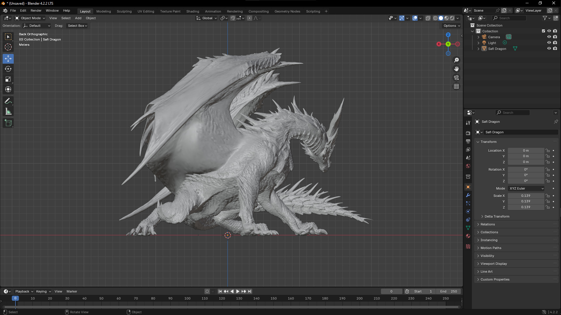 Monster Hunter Dragon Safi jiiva  3D Model 3D model_2