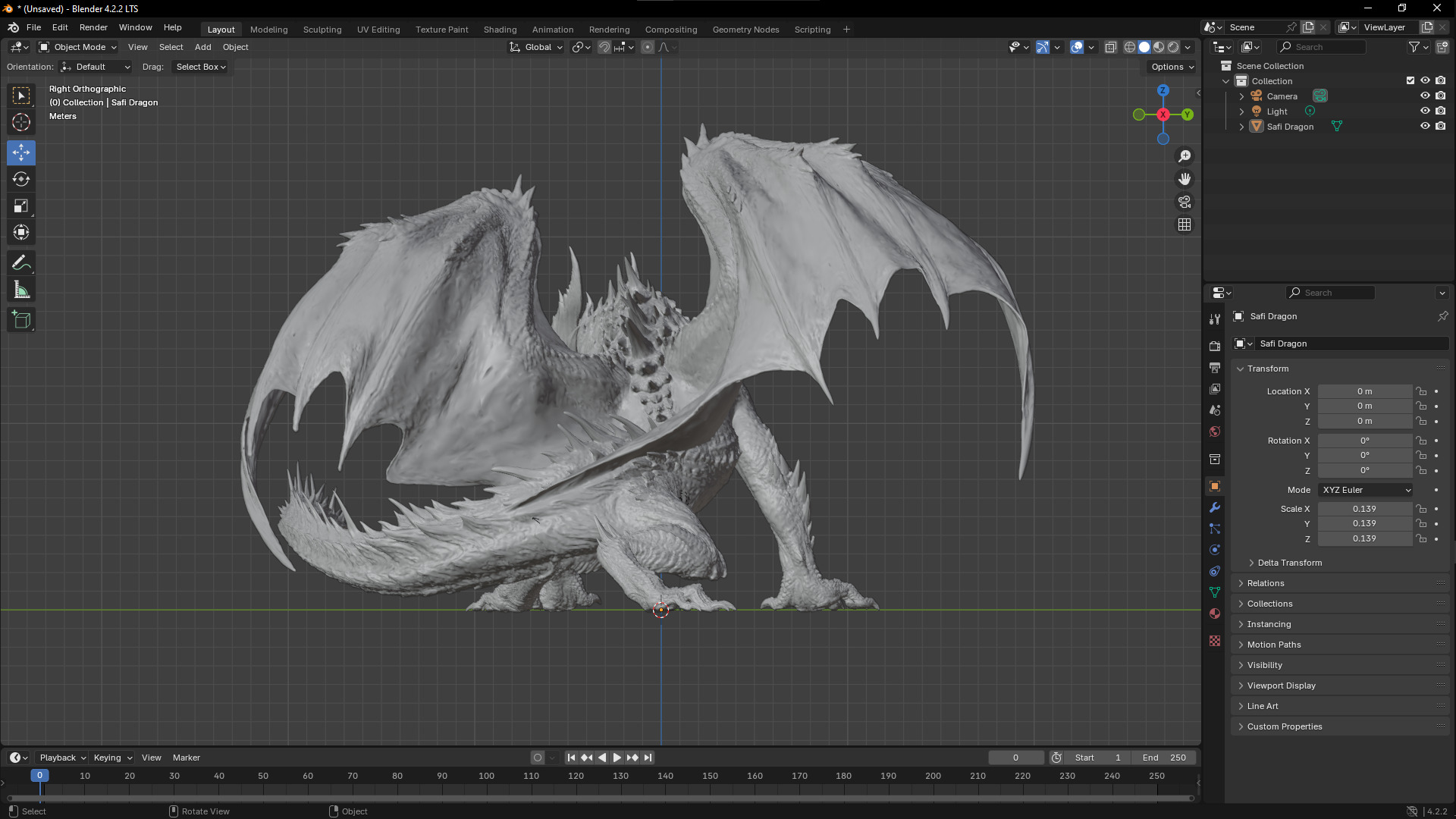 Monster Hunter Dragon Safi jiiva  3D Model 3D model_3