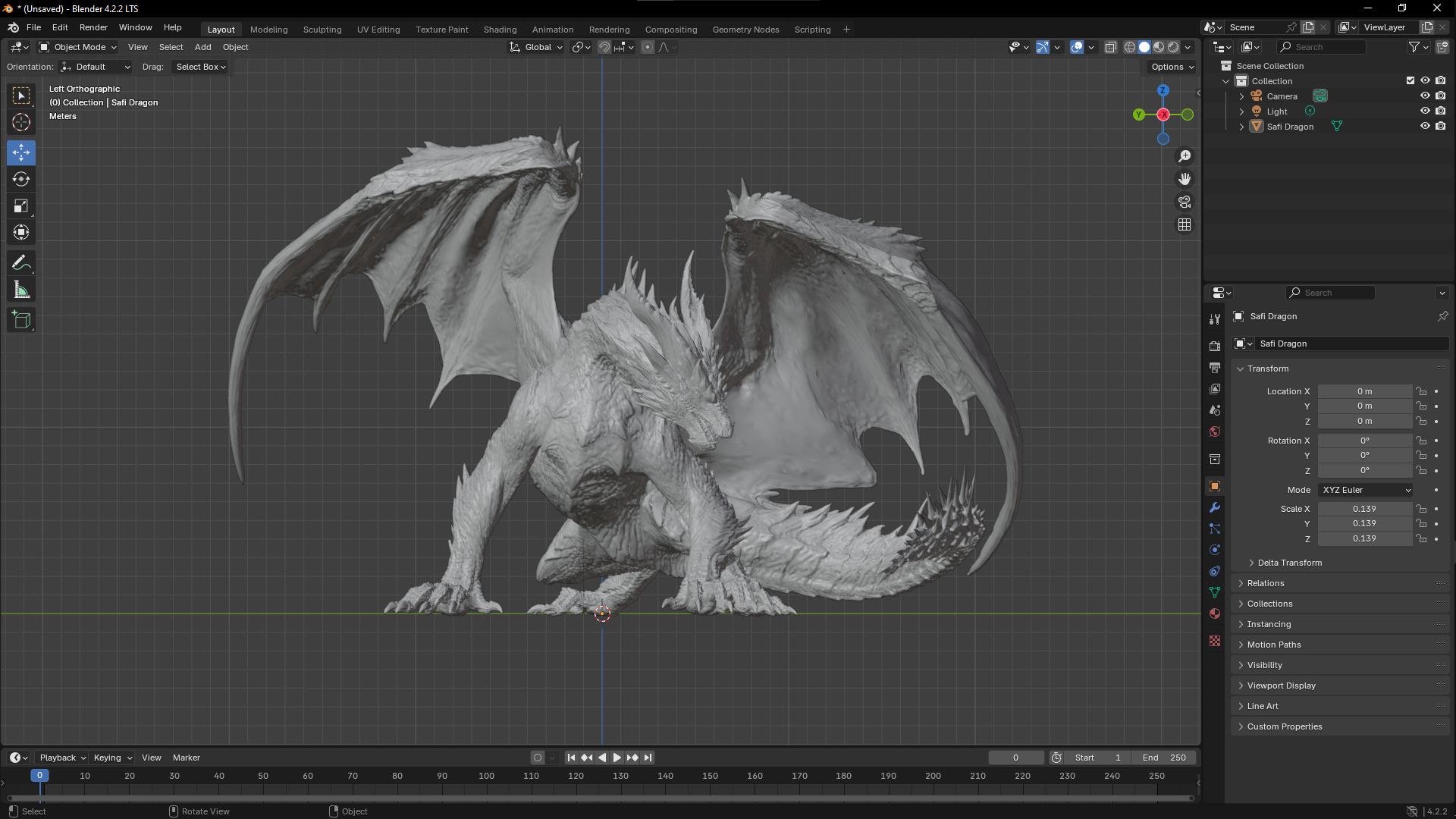 Monster Hunter Dragon Safi jiiva  3D Model 3D model_1