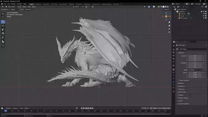 Monster Hunter Dragon Safi jiiva  3D Model