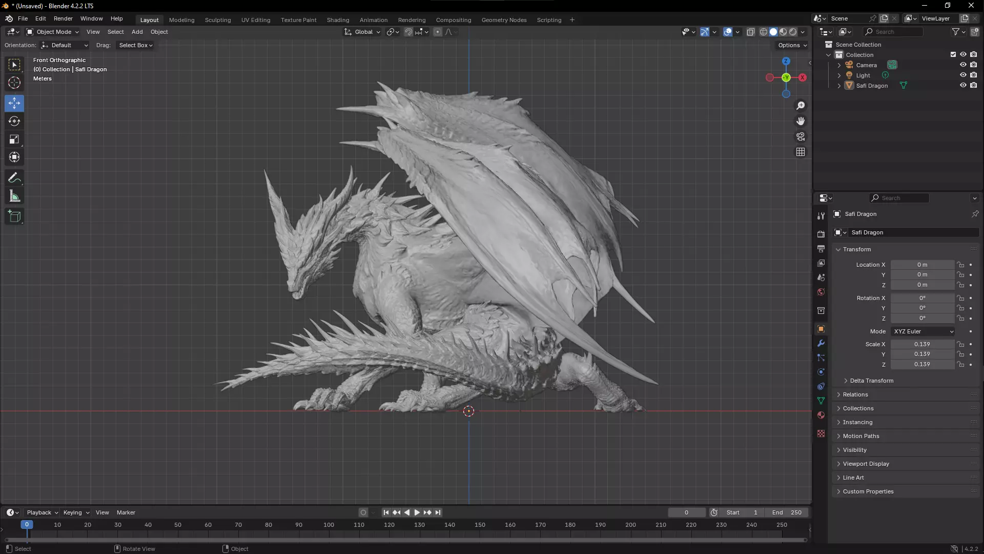 Monster Hunter Dragon Safi jiiva  3D Model 3D model_0