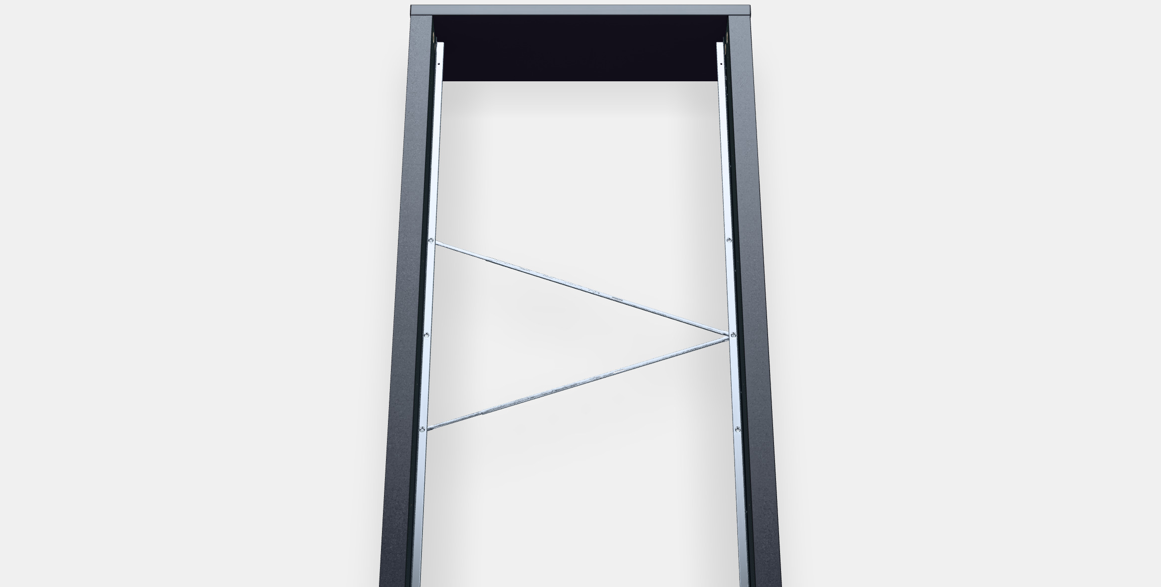 MALM Bed frame high 4 3D model_3