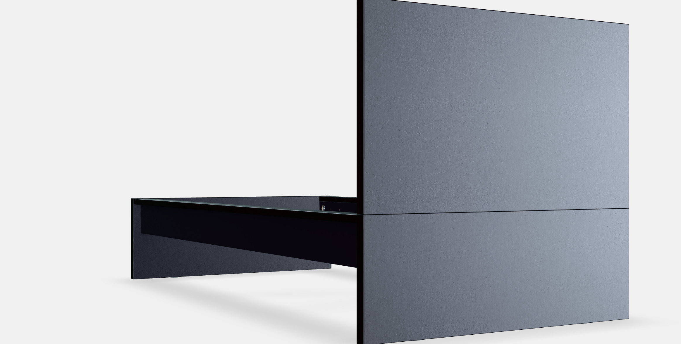 MALM Bed frame high 4 3D model_7