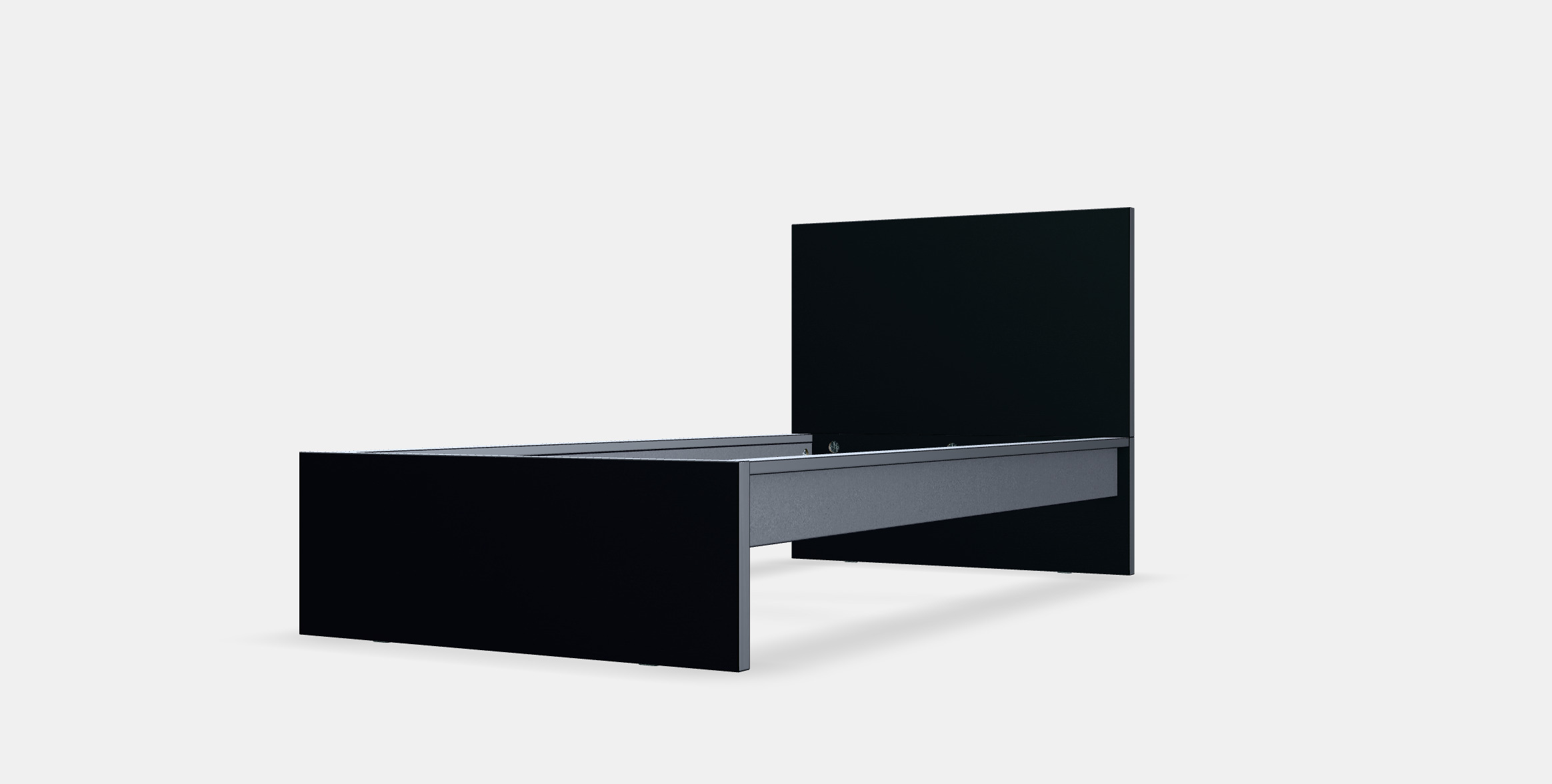 MALM Bed frame high 4 3D model_14