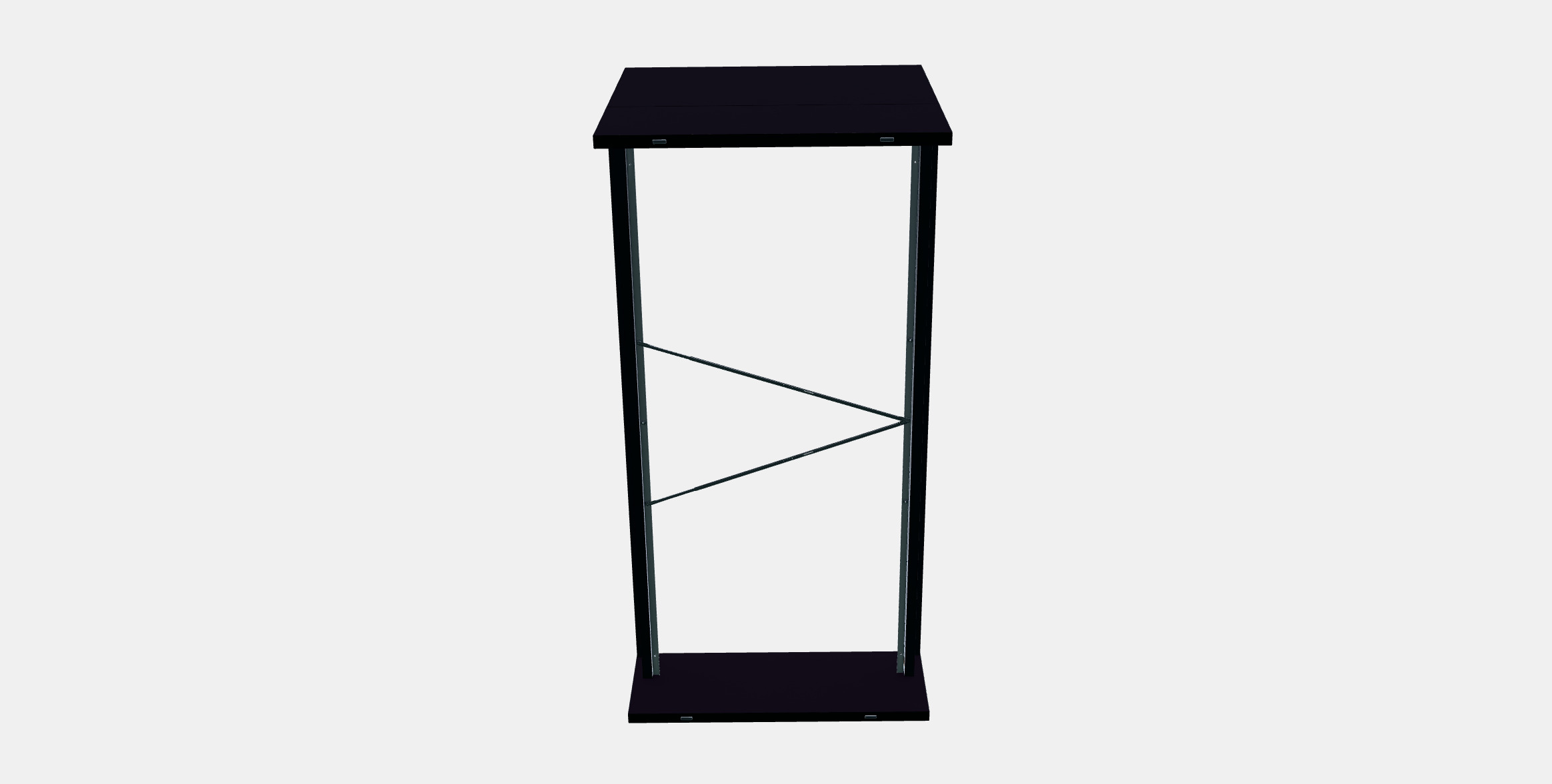 MALM Bed frame high 4 3D model_4