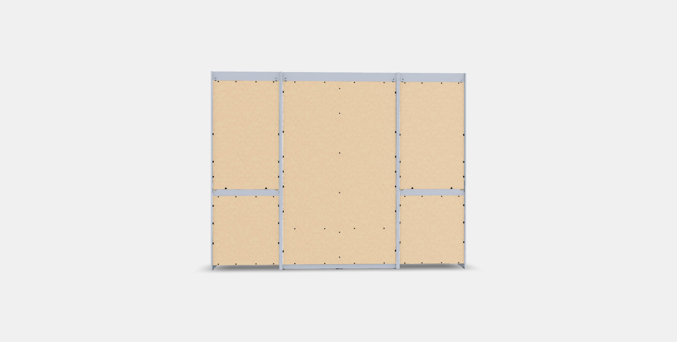 HAUGA Wardrobe combination 1 Low-poly 3D model_14