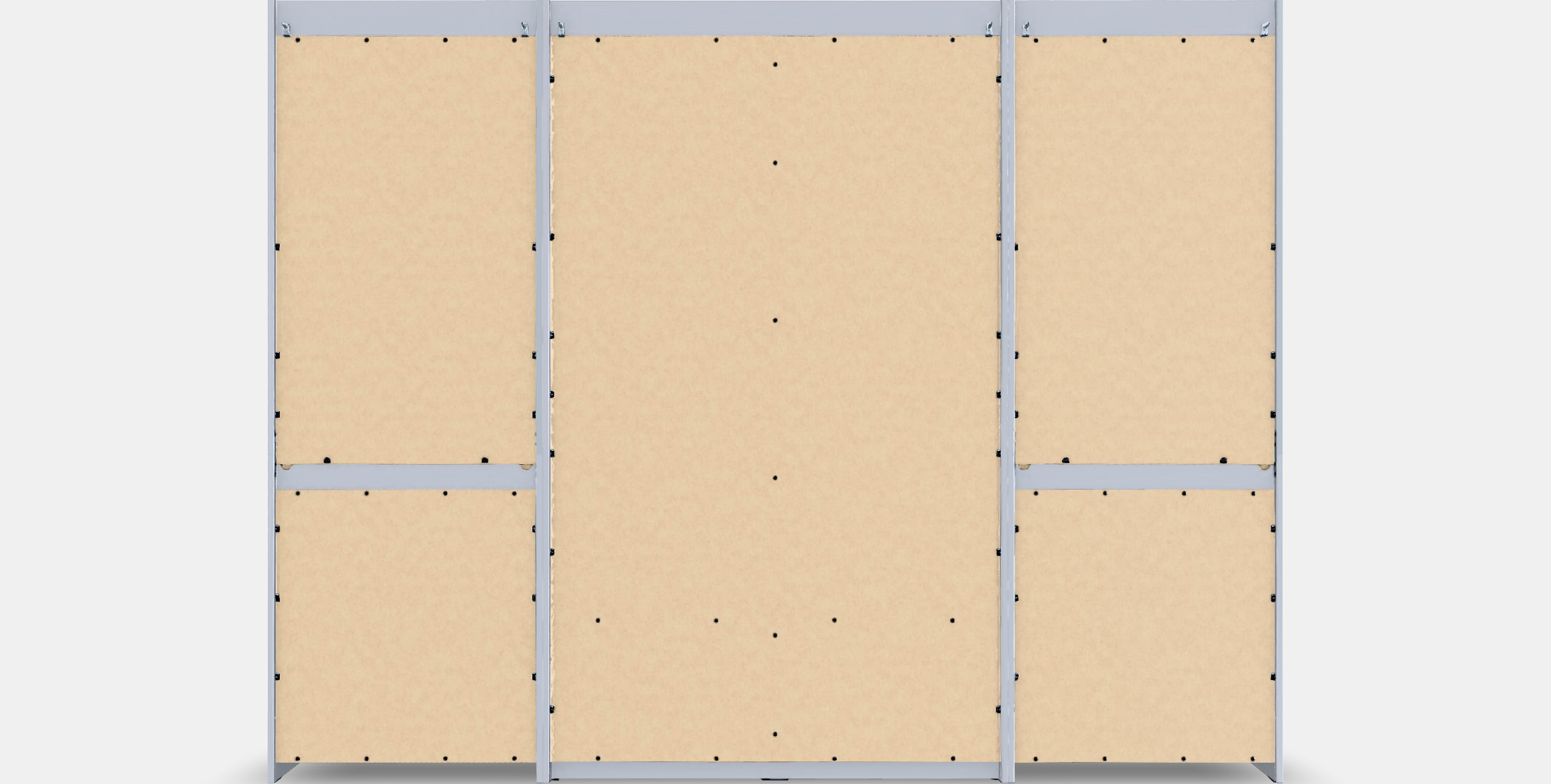 HAUGA Wardrobe combination 1 Low-poly 3D model_16