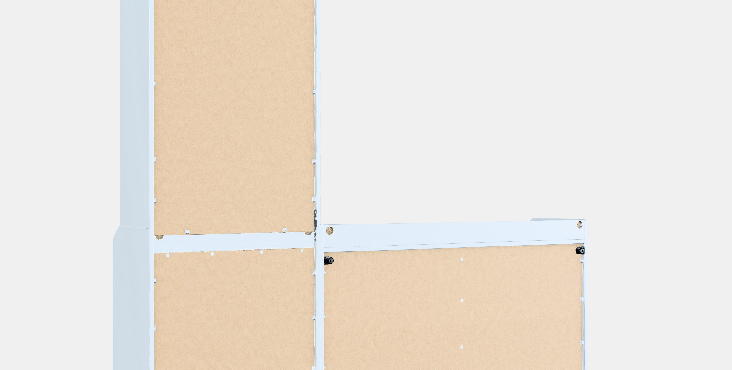 HAUGA Storage combination 3 Low-poly 3D model_4