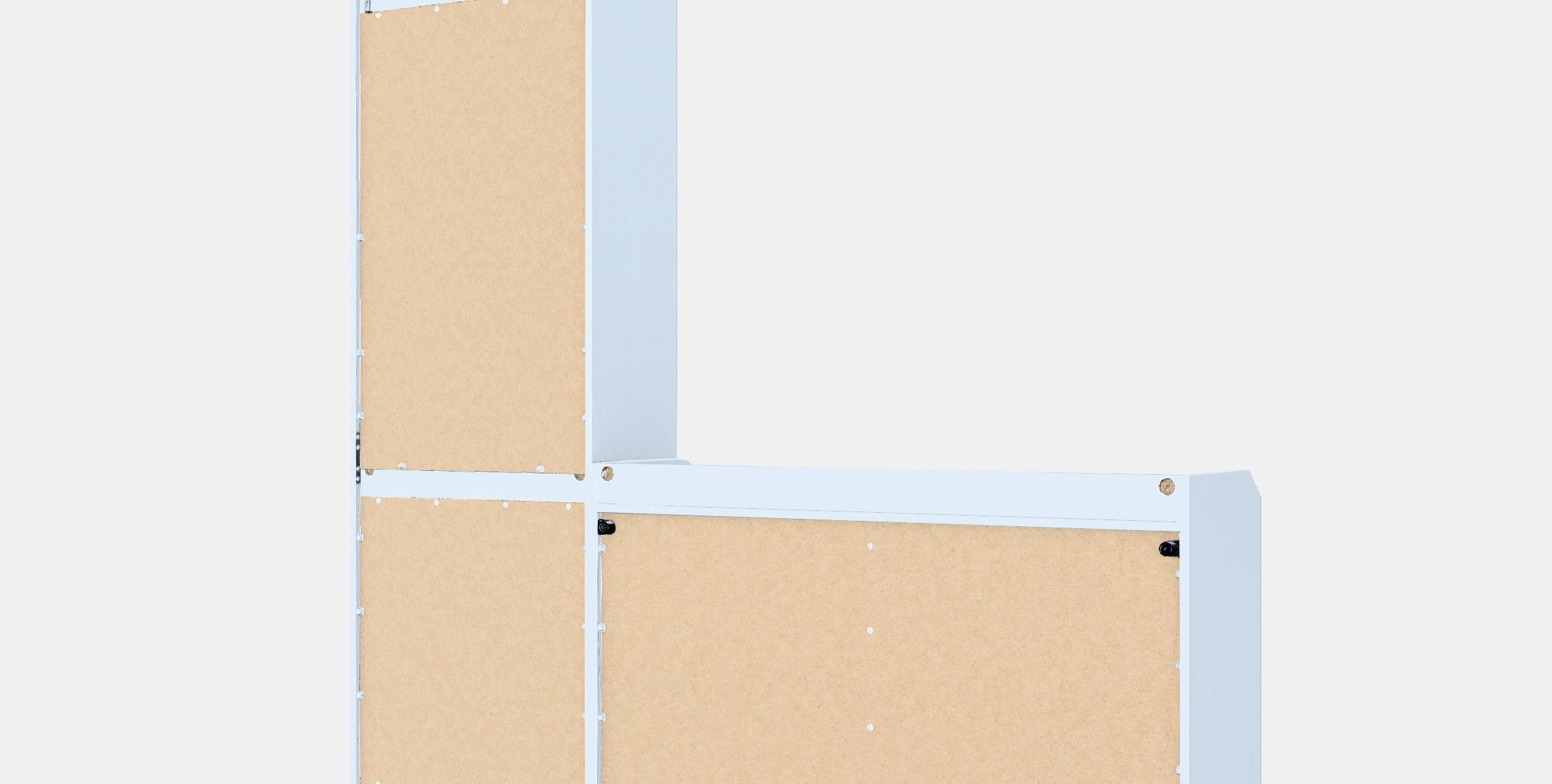 HAUGA Storage combination 3 Low-poly 3D model_6