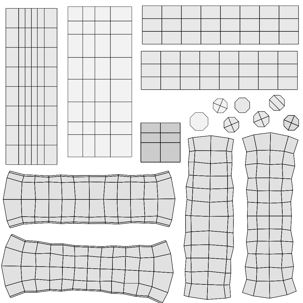 Yakitori assortment -5 types side dishes Low-poly 3D model_20
