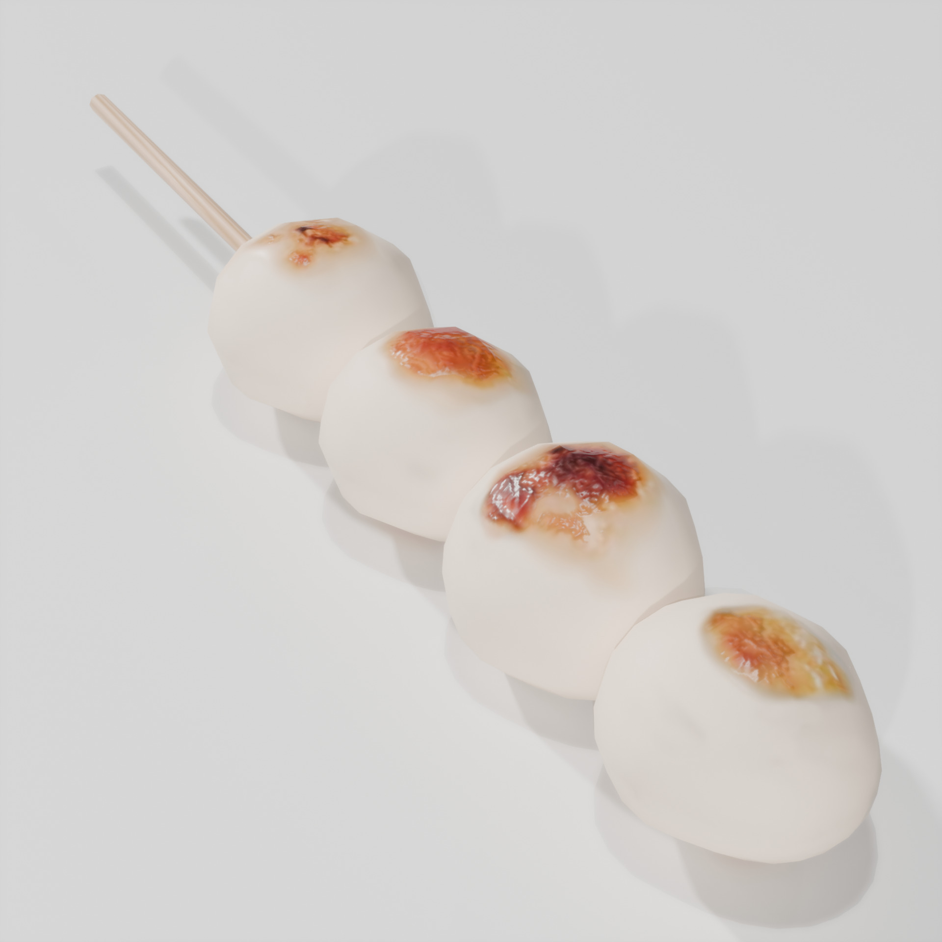 Yakitori assortment -5 types side dishes Low-poly 3D model_7