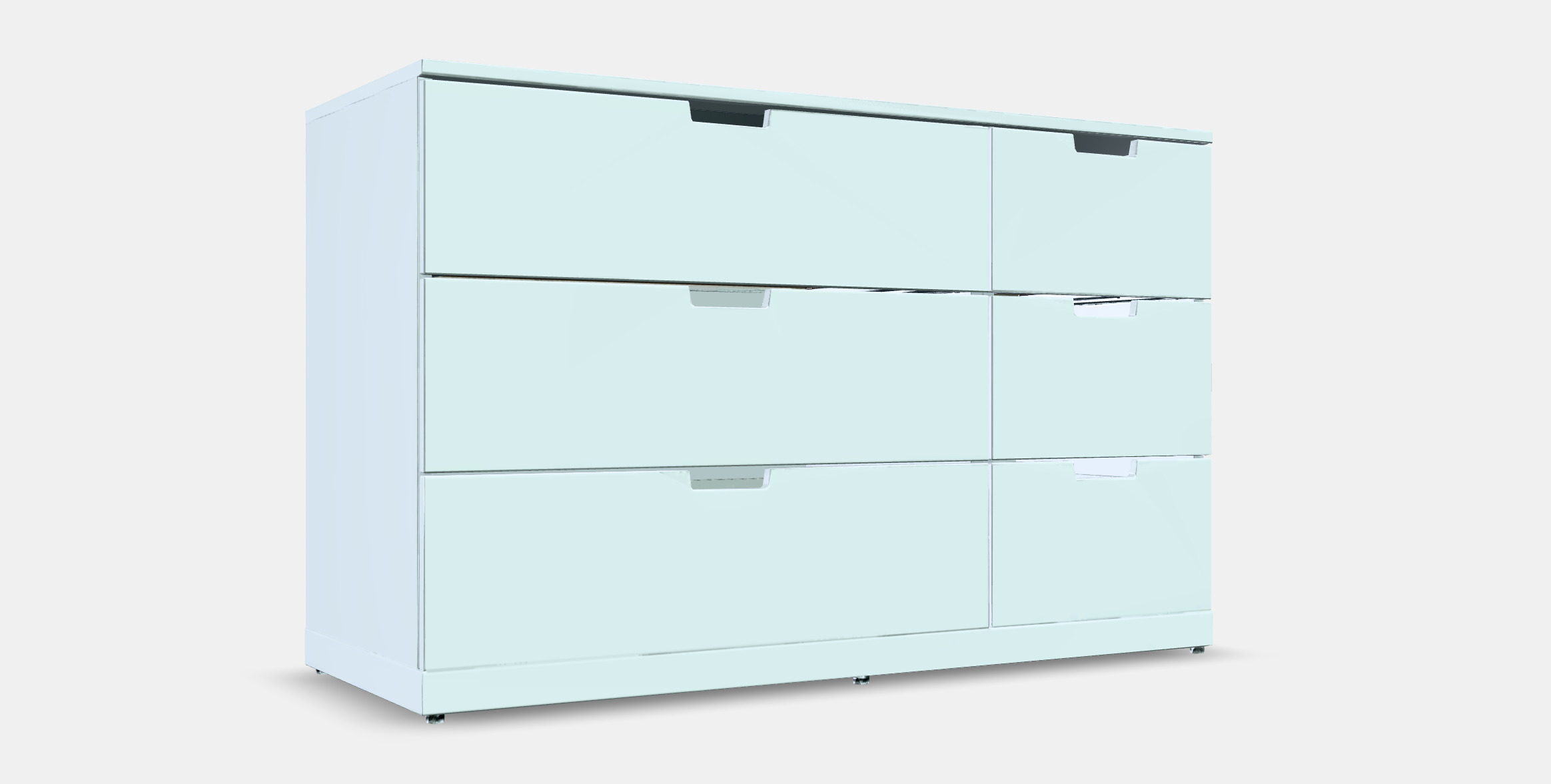 NORDLI Chest of 6 drawers 3D model_9