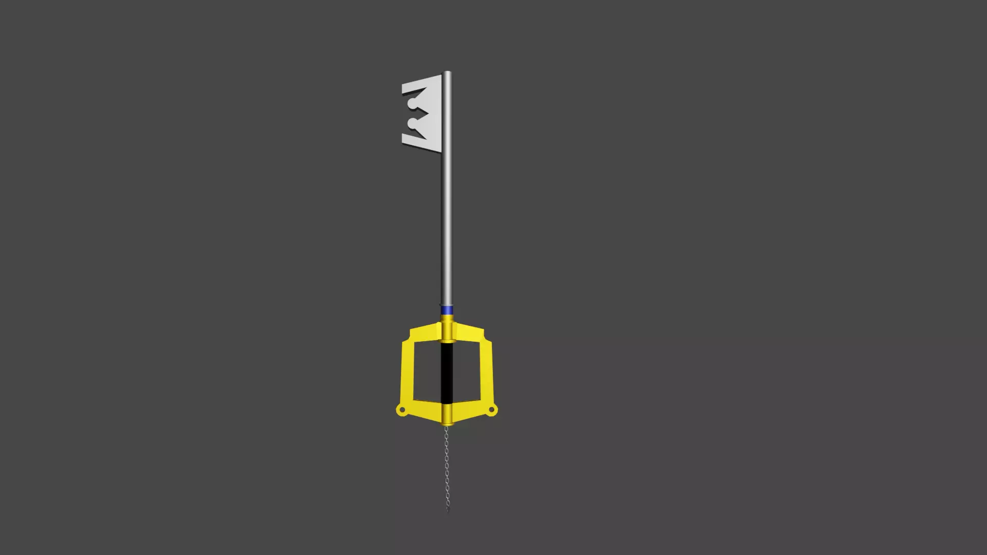Kingdom Hearts Keyblade Free low-poly 3D model_0
