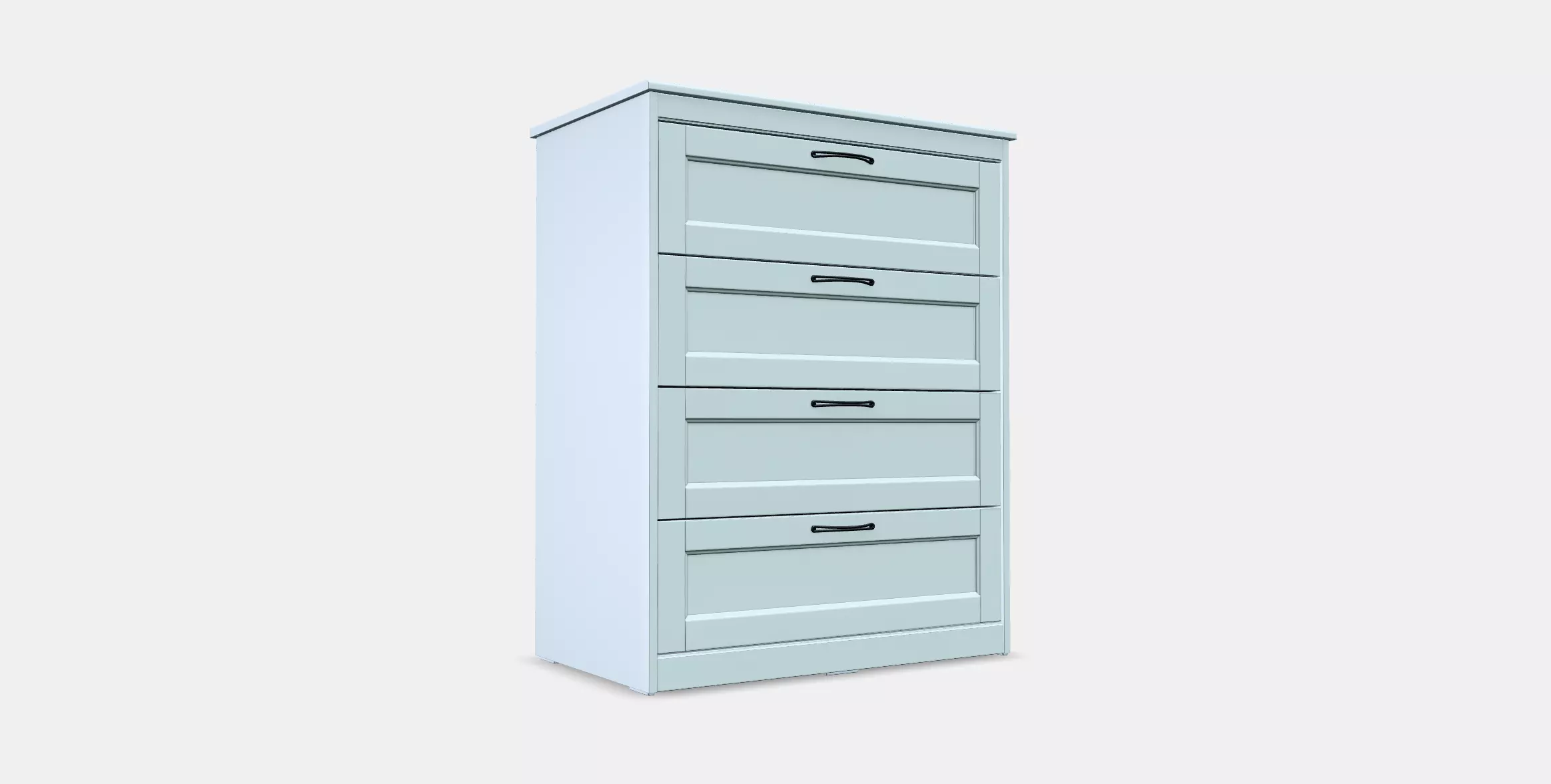 SONGESAND Chest of 4 drawers Low-poly 3D model_0