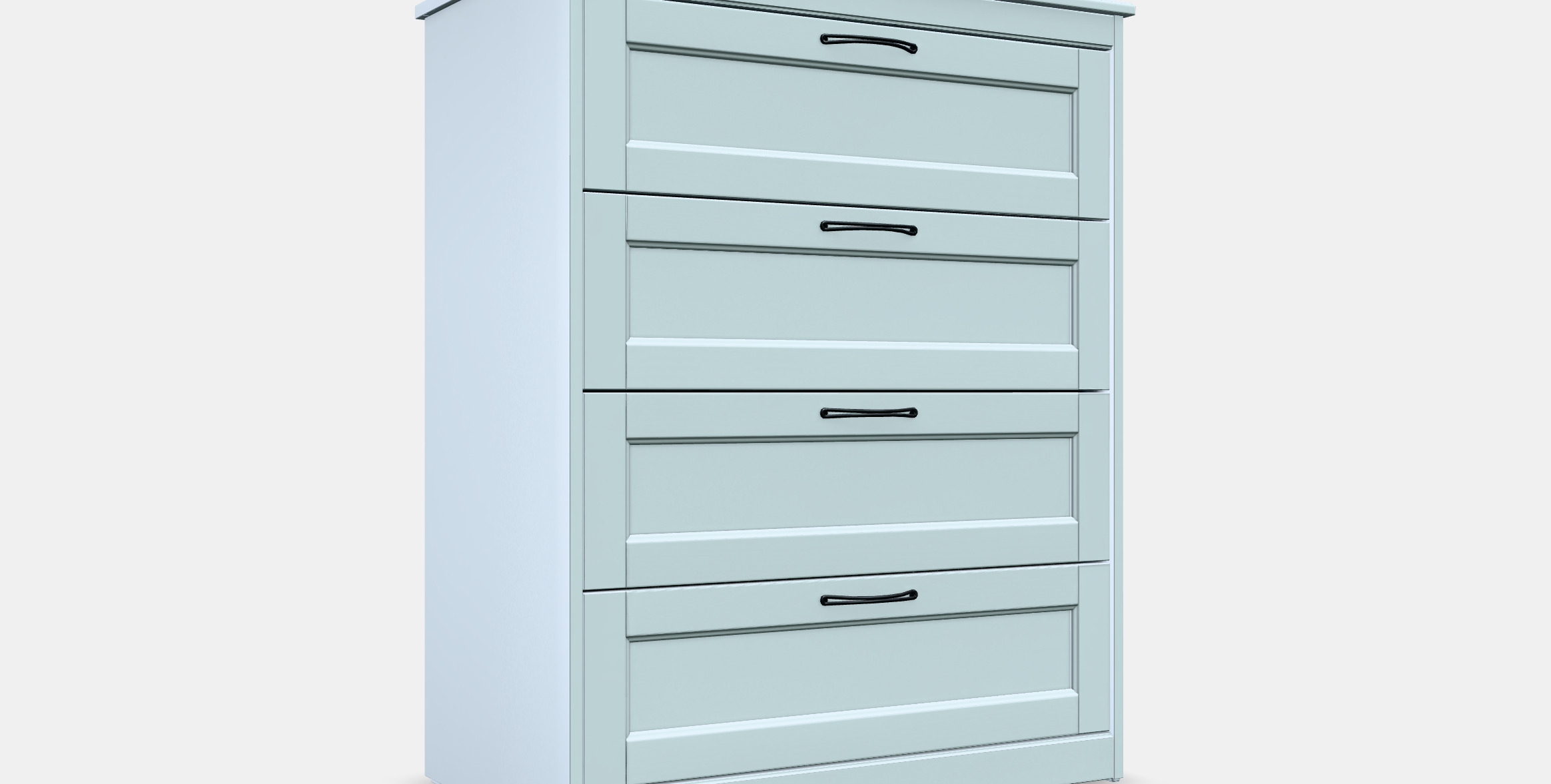 SONGESAND Chest of 4 drawers Low-poly 3D model_9