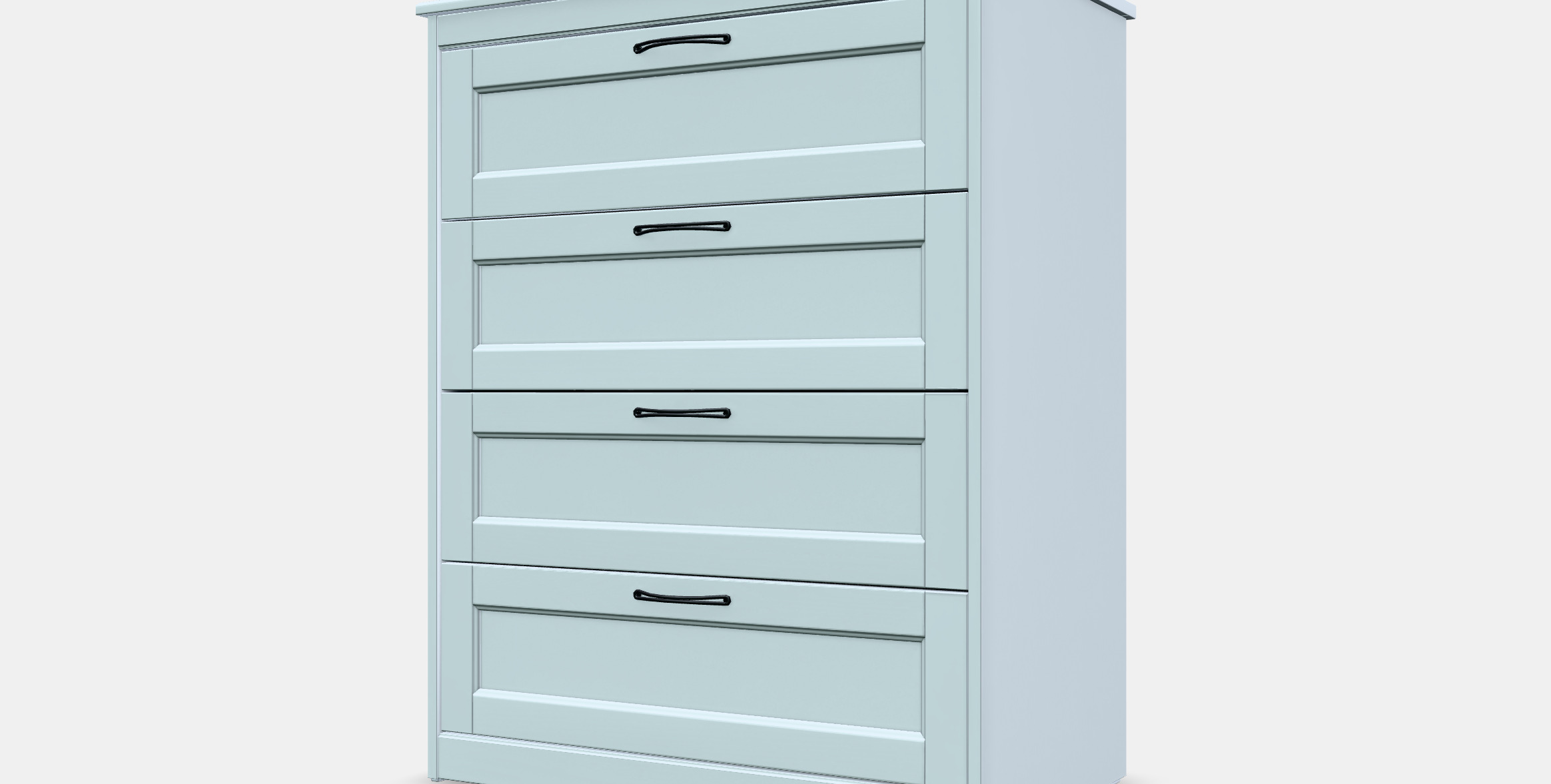 SONGESAND Chest of 4 drawers Low-poly 3D model_13