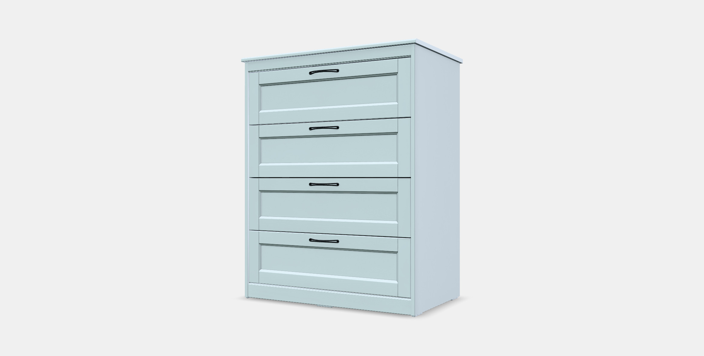 SONGESAND Chest of 4 drawers Low-poly 3D model_12
