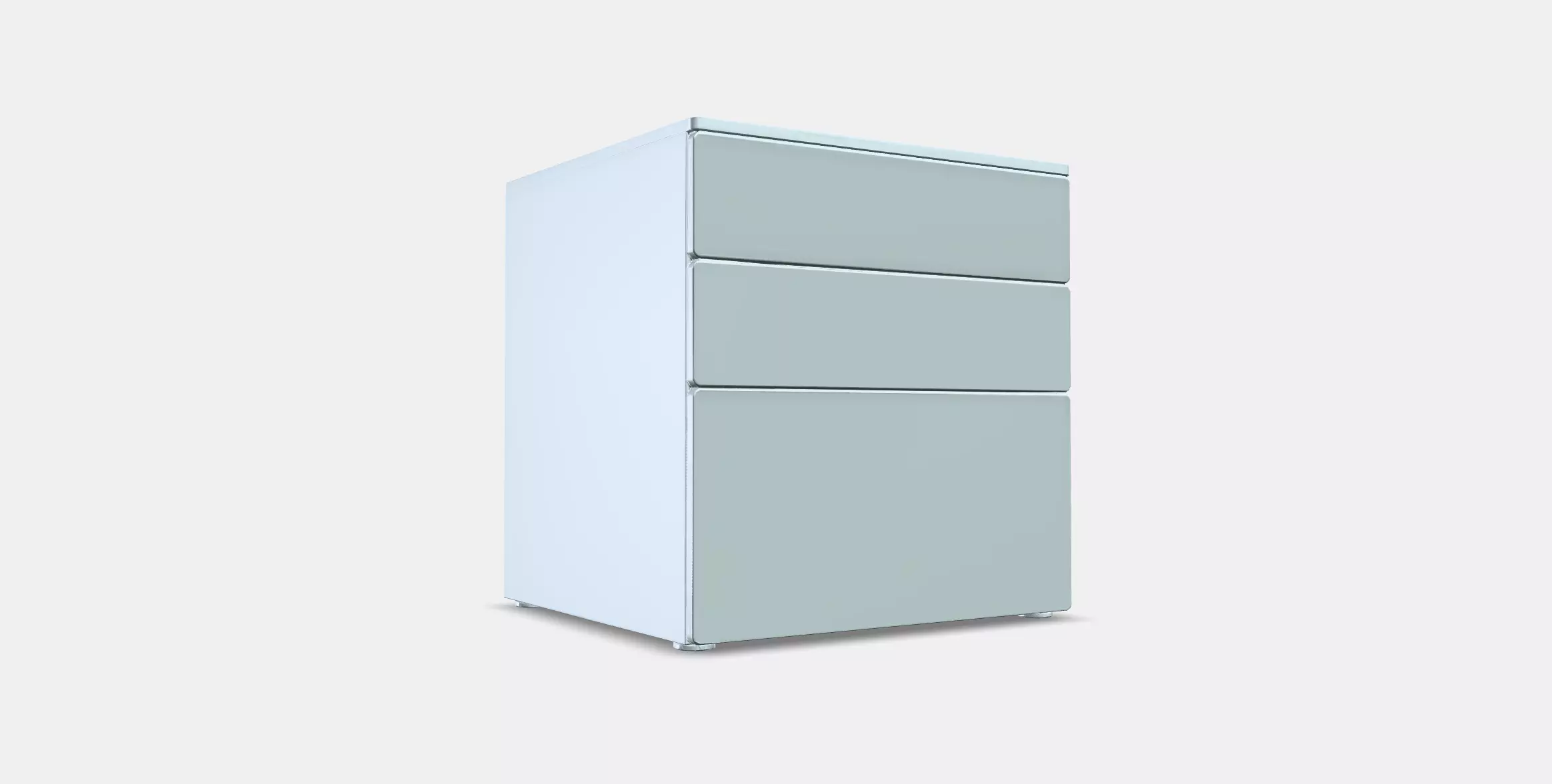 SMASTAD - PLATSA Chest of 3 drawers Low-poly 3D model_0