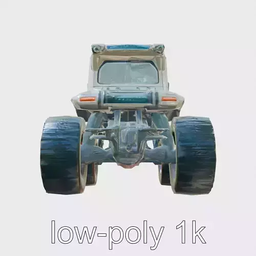 Futuristic Hover Tractor with Advanced Solar Panels